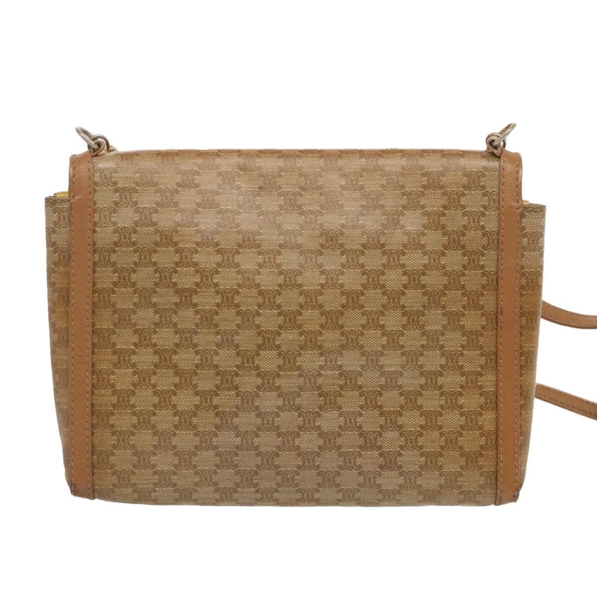Celine CELINE Macadam Canvas Shoulder Bag Beige Size ONE SIZE - 2 Thumbnail