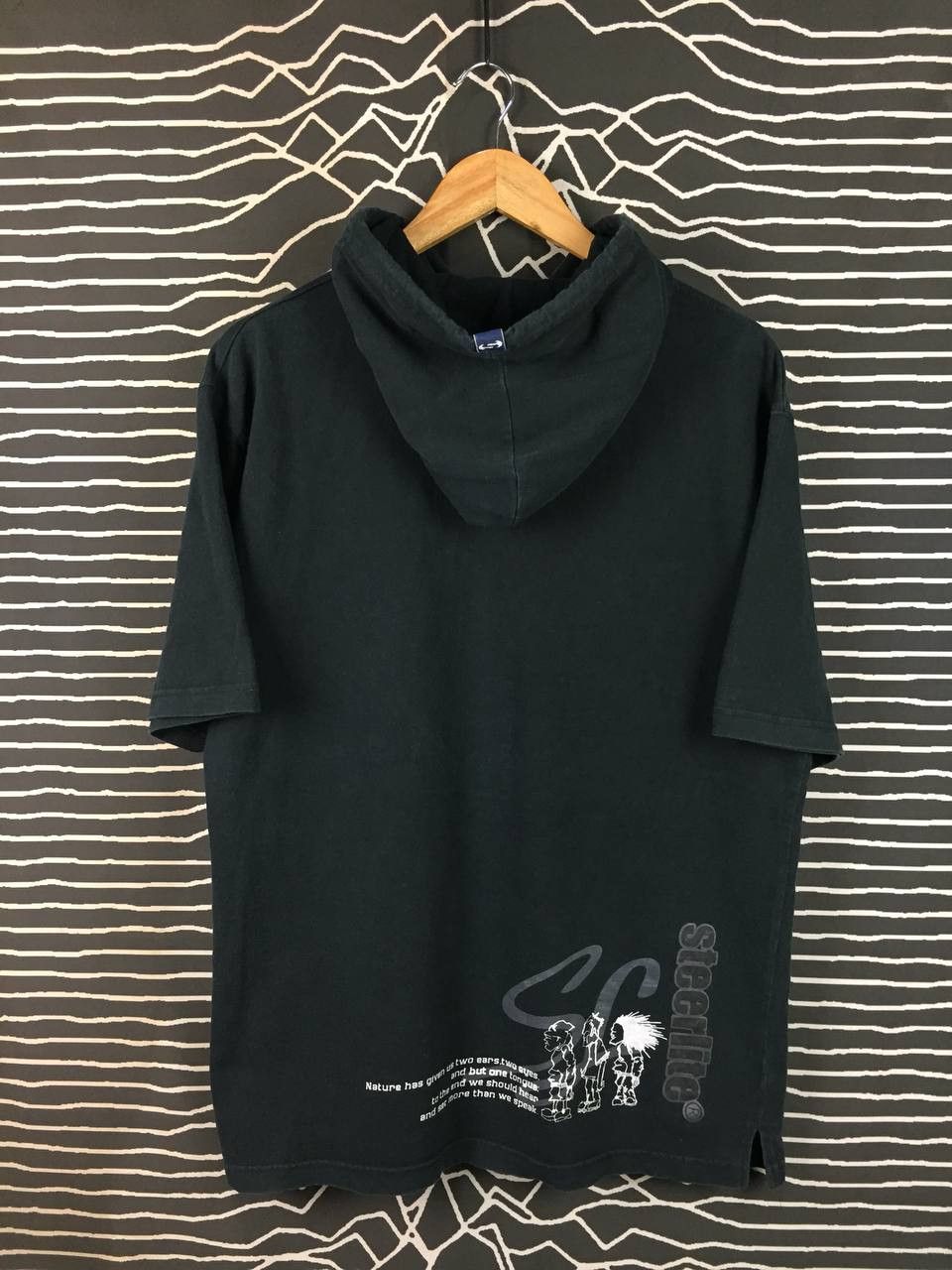 Japanese Brand Vtg Steerlite Japanese Streetwear Short Sleeve Hooded Tee Size US L / EU 52-54 / 3 - 8 Thumbnail