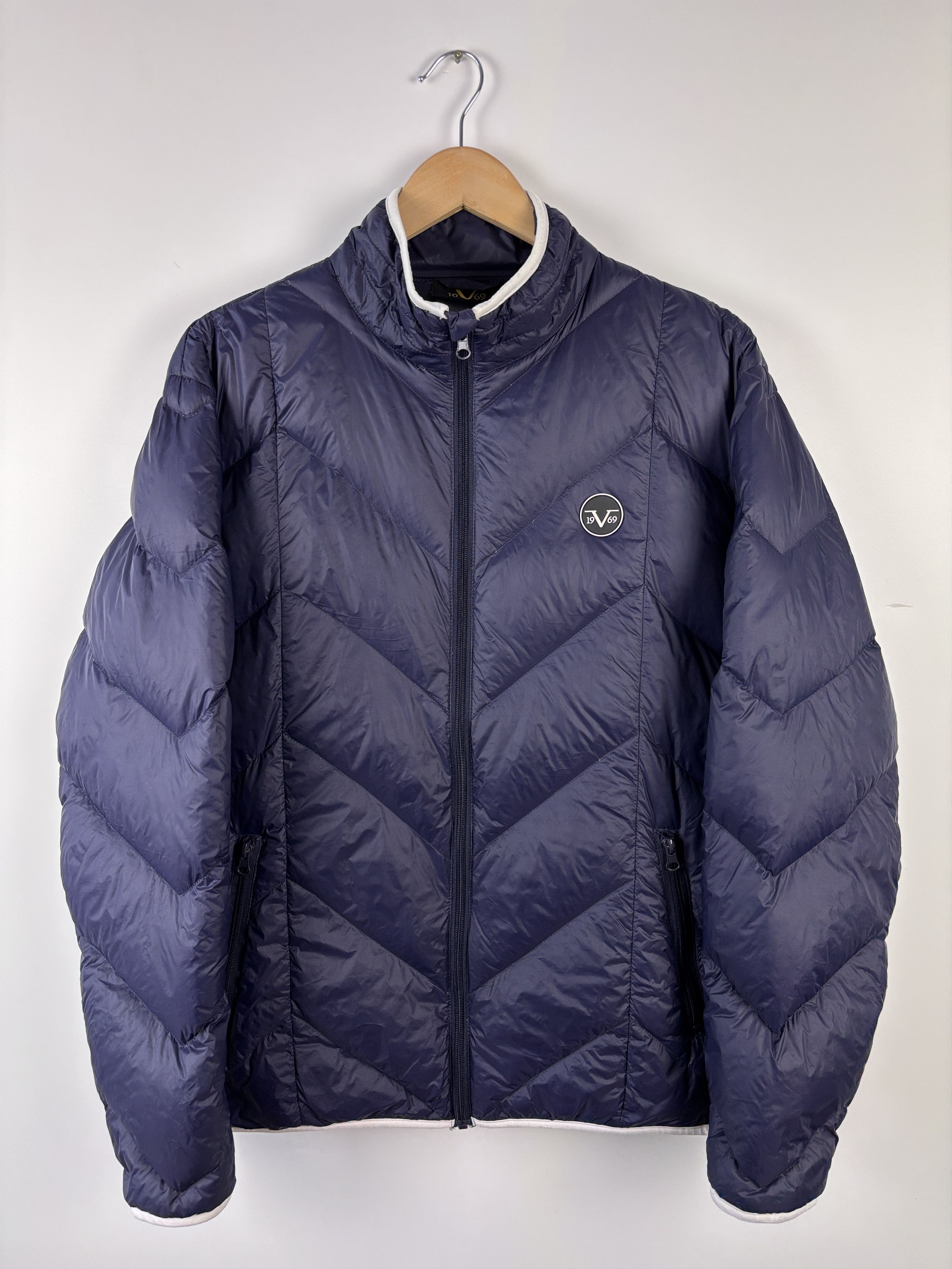 Versace 1969 Lightweight Down Jacket Purple 19V69 Size L