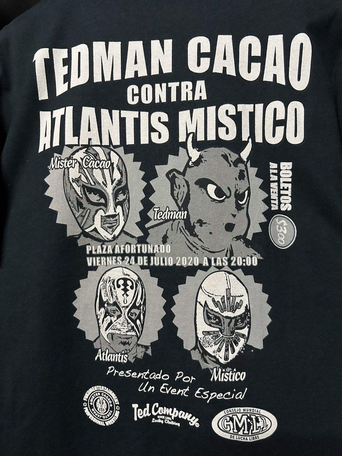 Tedman × WWE × WWF Tedman De Lucha Libre Wrestling Faded Tee Size US L / EU 52-54 / 3 - 3 Thumbnail