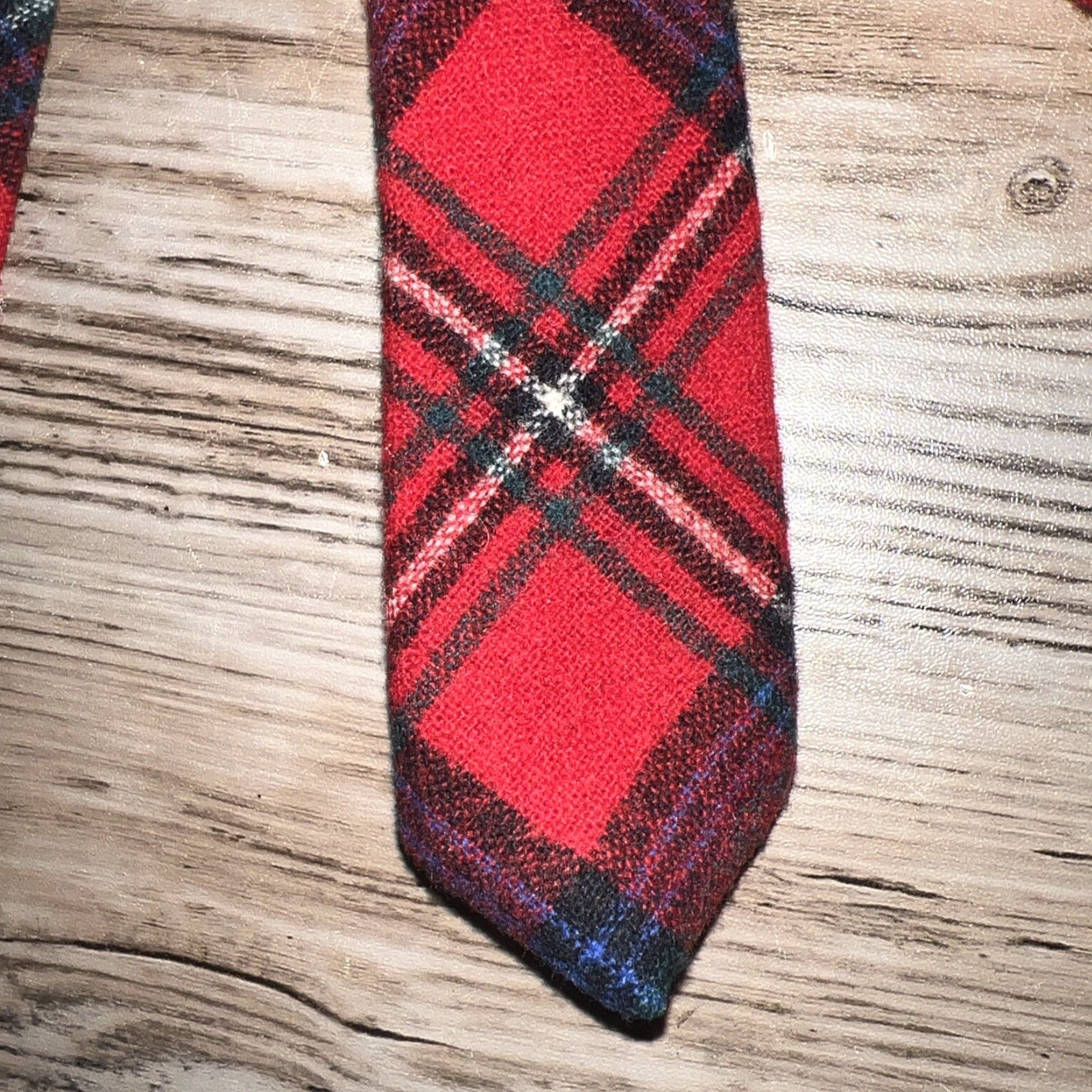Pendleton Pendleton Tie Wool Red Plaid 55”x3-1/4 Men Adult Red Plaid Wool Tie Pendleton Size ONE SIZE - 5 Thumbnail