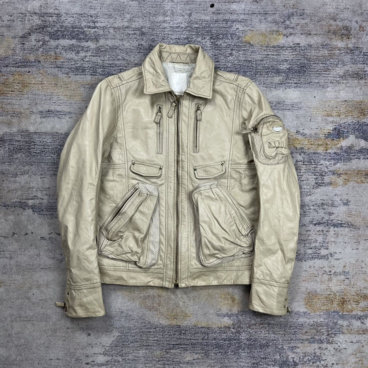 Diesel Diesel multi pocket cargo leather jacket Size US S / EU 44-46 / 1 - 1 Thumbnail