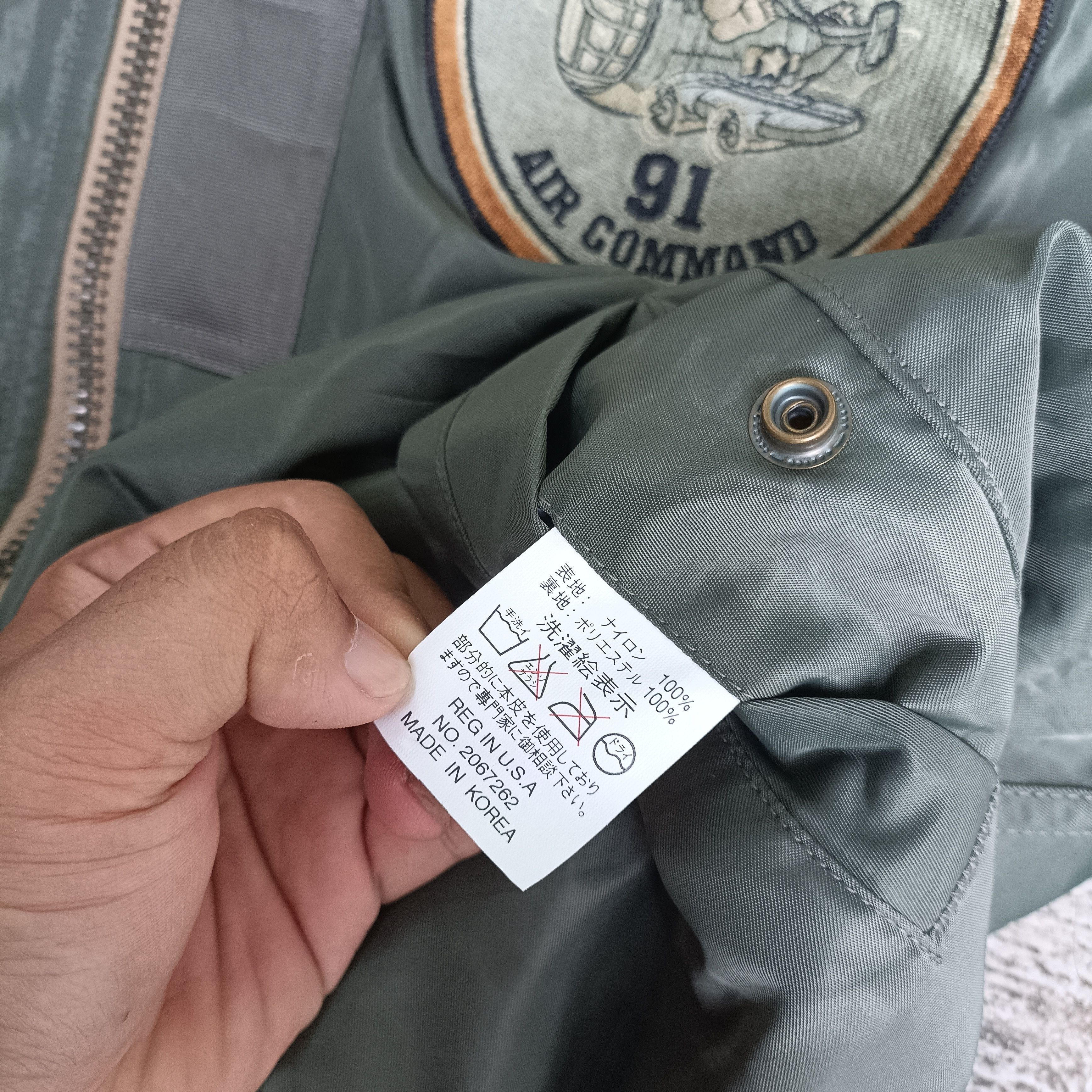 Tedman Vintage MA-1 flight jacket Bomber ted company Embroidery Size US S / EU 44-46 / 1 - 10 Thumbnail