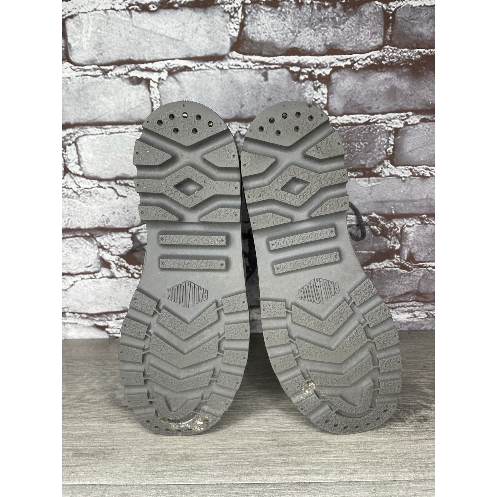 Palladium Palladium Pampa Gray Leather Lace Up Lined Combat Boots Wome Size US 7.5 / IT 37.5 - 8 Thumbnail
