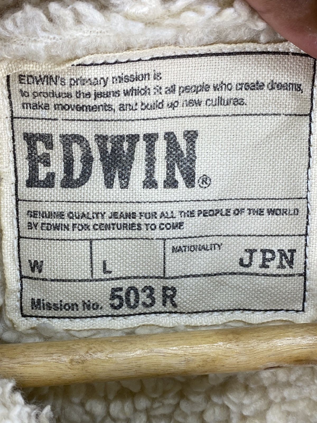Edwin Vintage Y2K Edwin Sherpa Lining Corduroy Trucker Jacket Size US S / EU 44-46 / 1 - 12 Thumbnail