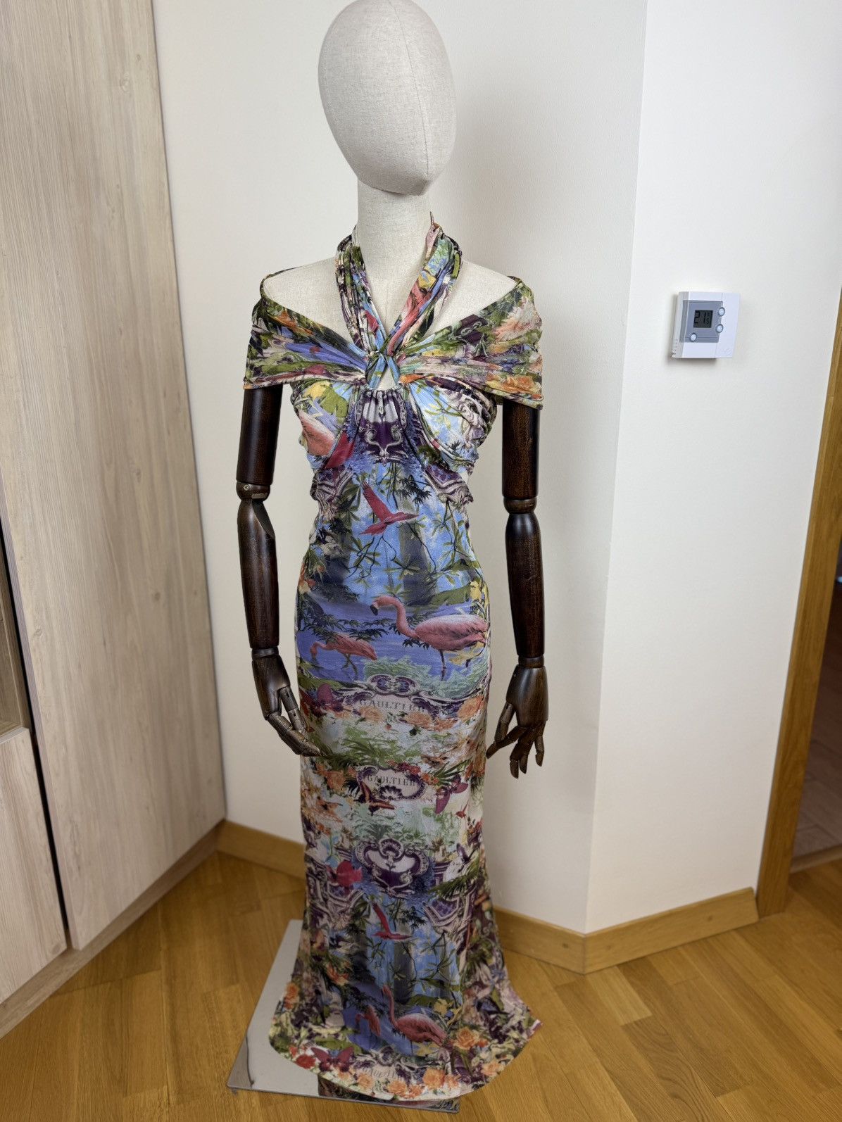 Jean Paul Gaultier Jean Paul Gaultier Soleil 1999 Mesh Maxi Dress Archive Y2K Size M / US 6-8 / IT 42-44 - 4 Thumbnail
