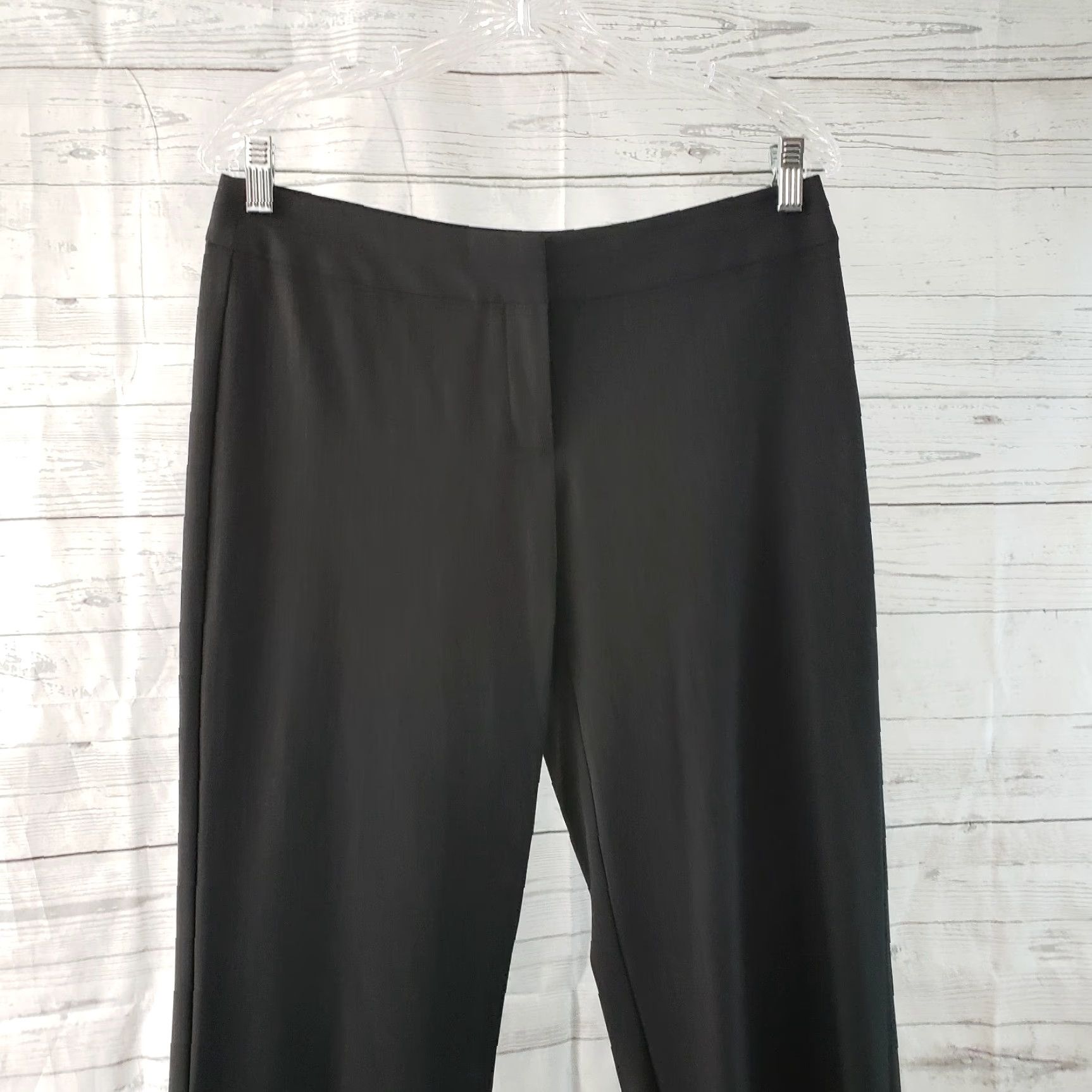 J. Jill J. Jill Womens Dress Pants Sz 6 Stretch Solid Gray Mid Rise Inseam 32in Polyester Blend Vintage: No Size 28" / US 6 / IT 42 - 2 Thumbnail