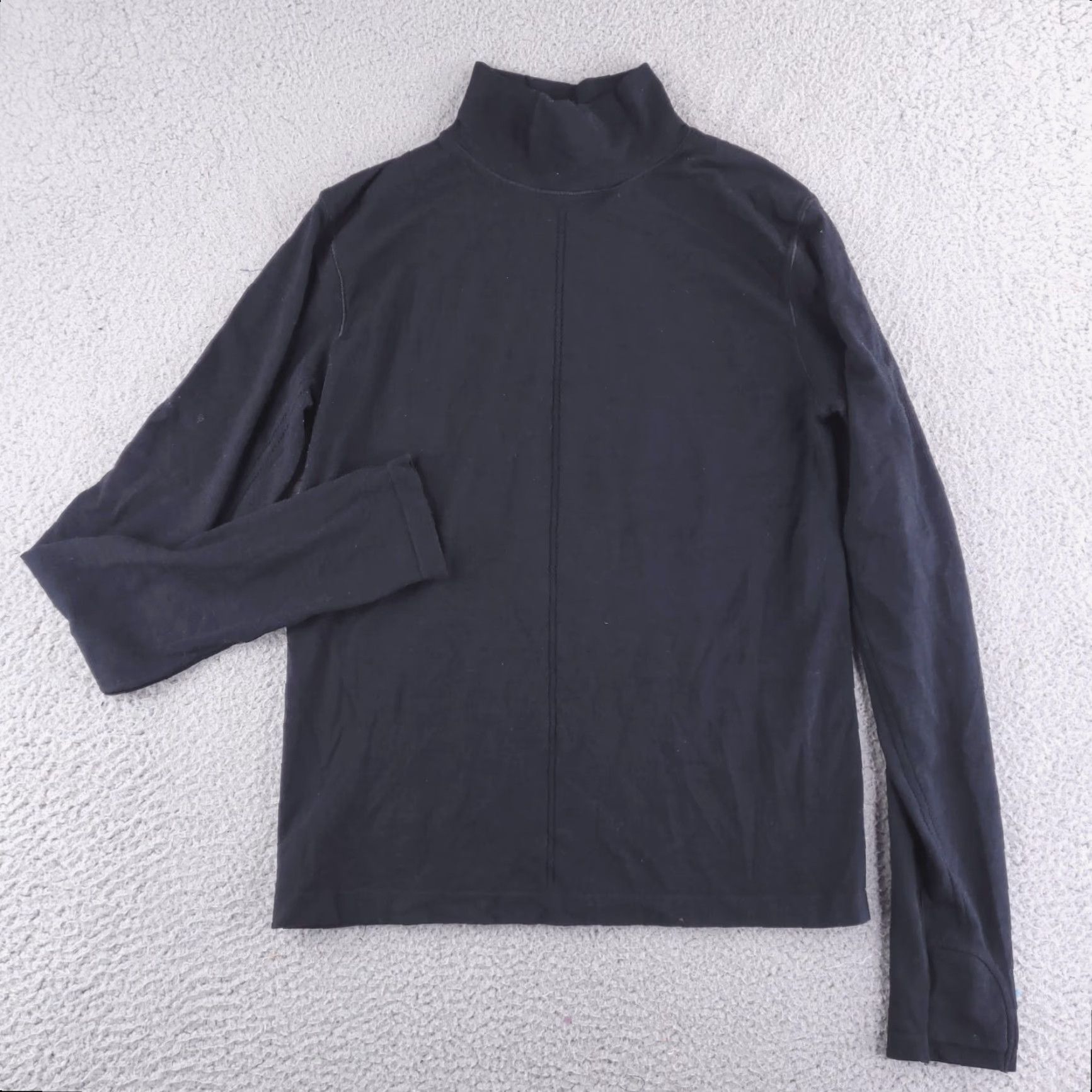 Athleta Athleta Sweater Womens M Black Stretch Mock Neck Long Sleeve Casual Pullover Womens Size M / US 6-8 / IT 42-44 - 2 Thumbnail