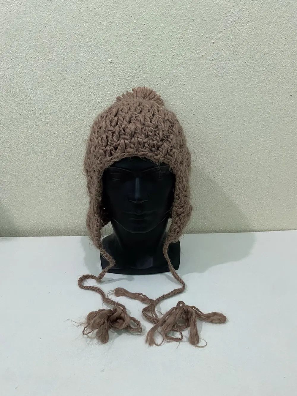Japanese Brand Japanese Brand Knit Earflap Beanie Hat Size ONE SIZE - 2 Thumbnail