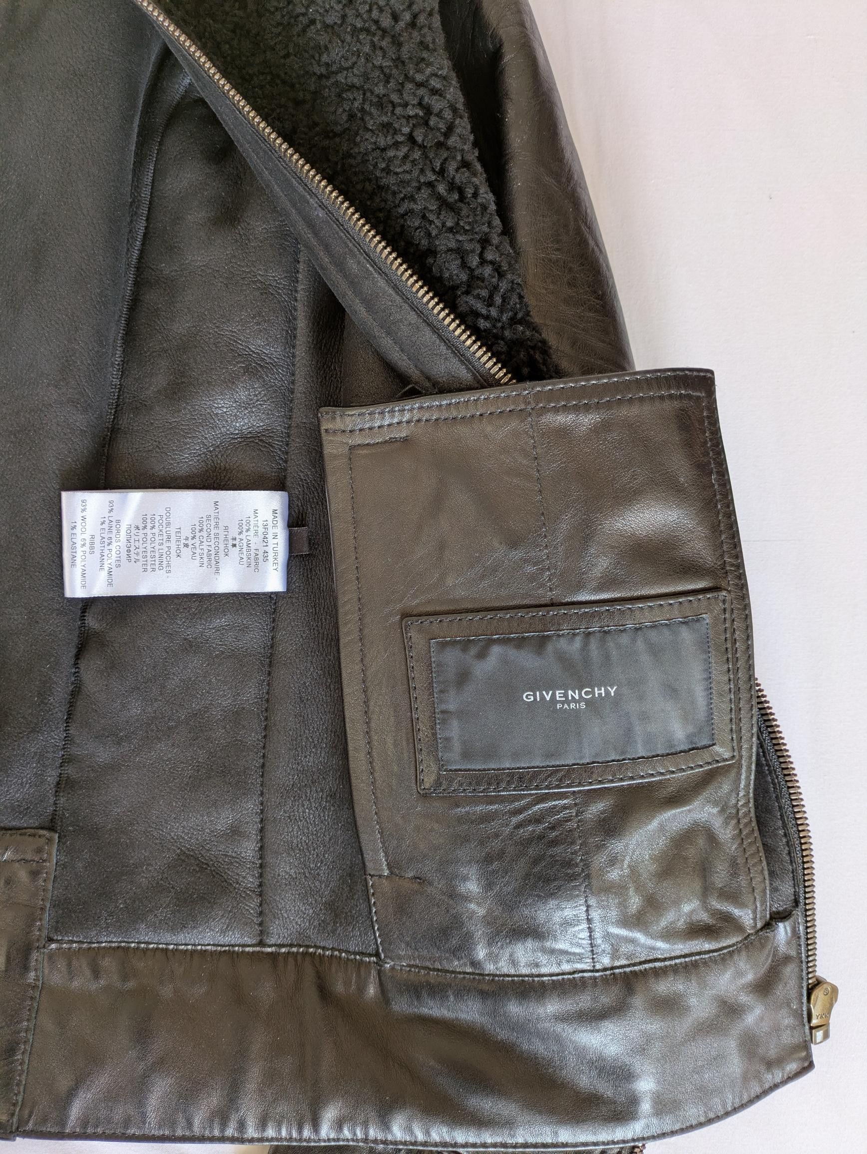 Givenchy Givenchy Black Means Leather Jacket Size US M / EU 48-50 / 2 - 9 Thumbnail