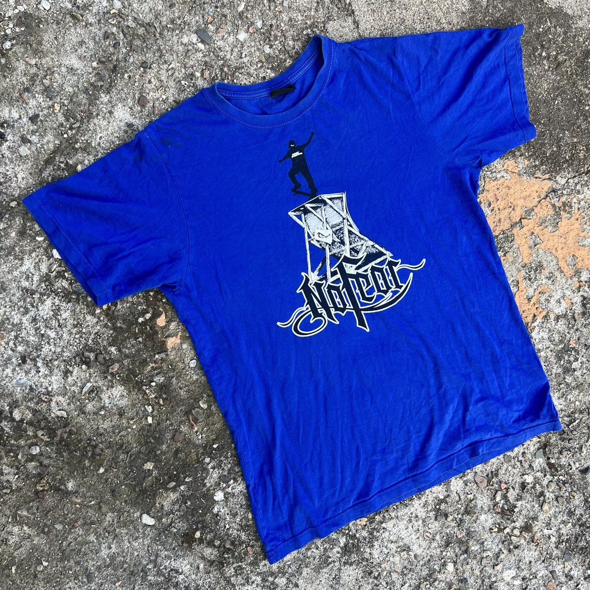 No Fear × Vintage No Fear Blue Logo Y2K Vintage Tee T Shirt Size US M / EU 48-50 / 2 - 2 Thumbnail