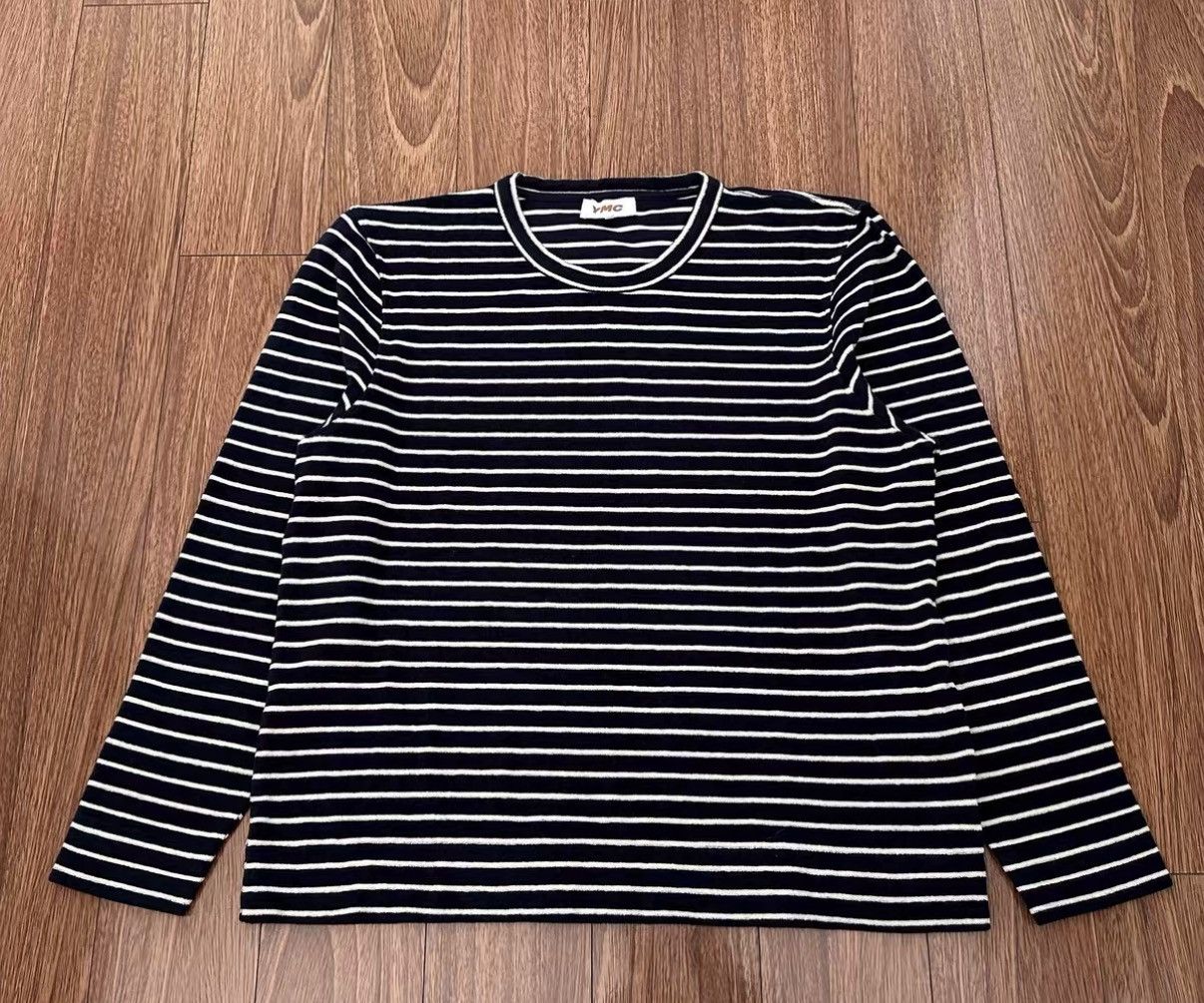 YMC YMC Striped Long-Sleeve Terry Cloth Shirt Size US XL / EU 56 / 4 - 1 Thumbnail
