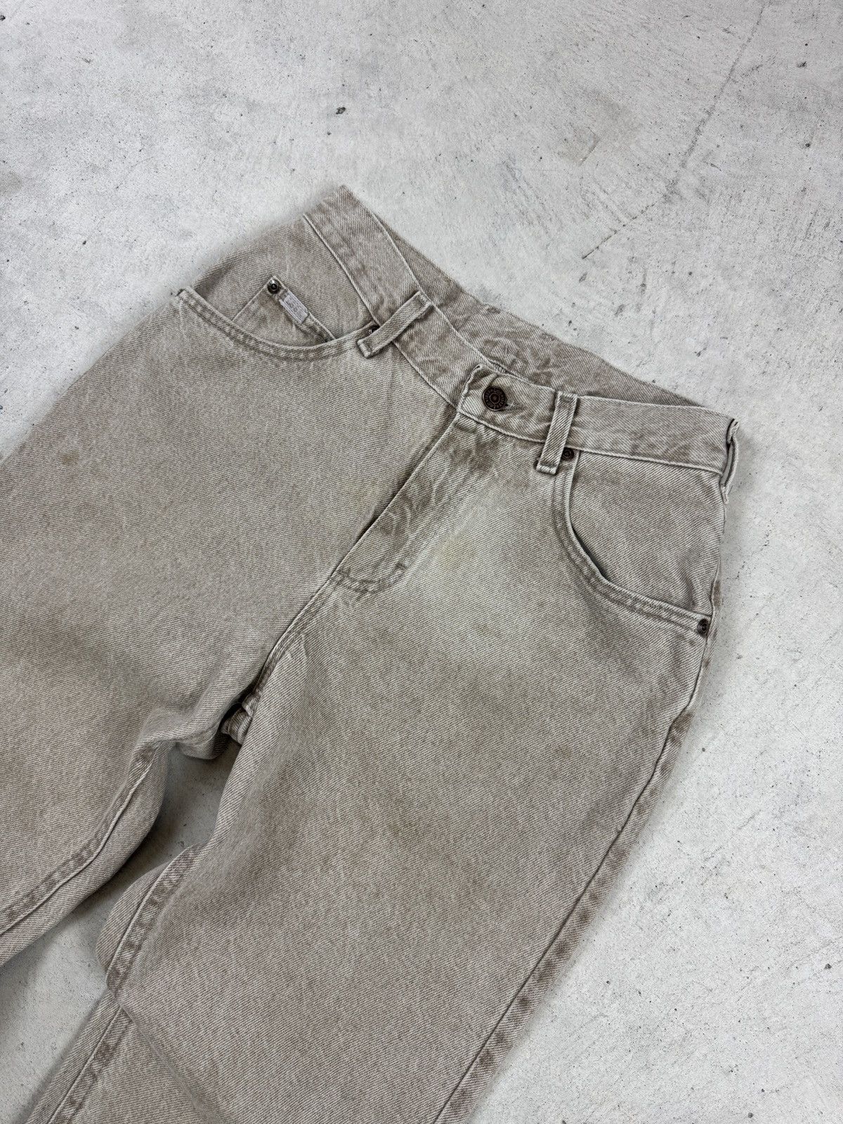 Lee × Vintage Vintage Lee Faded Tan Pants Size US 29 - 4 Thumbnail