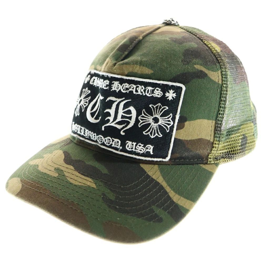Chrome Hearts Chrome Hearts CH Patch Camo Trucker Cap | Grailed