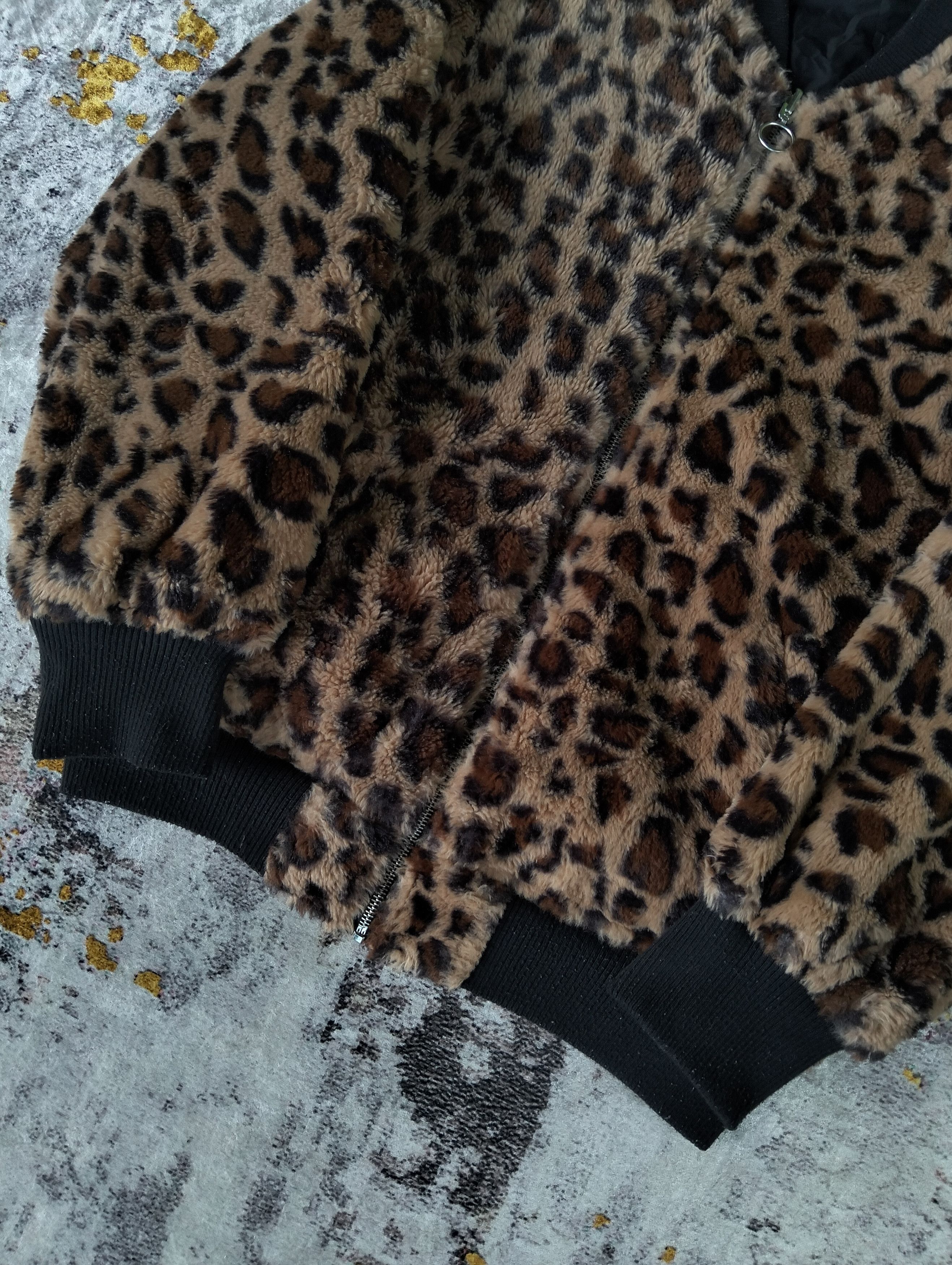 If Six Was Nine Japanese One Way Leopard Reversible Bomber Jacket Size US M / EU 48-50 / 2 - 4 Thumbnail