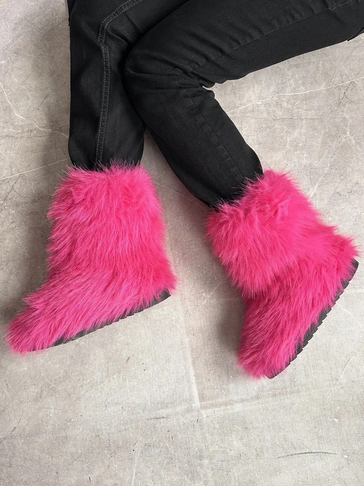 Yohji Yamamoto Wow😻 IFSIXWASNINE FUR BOOTS WINTER MOON BOOTS JAPAN Y2K Size US 6 / IT 36 - 11 Thumbnail