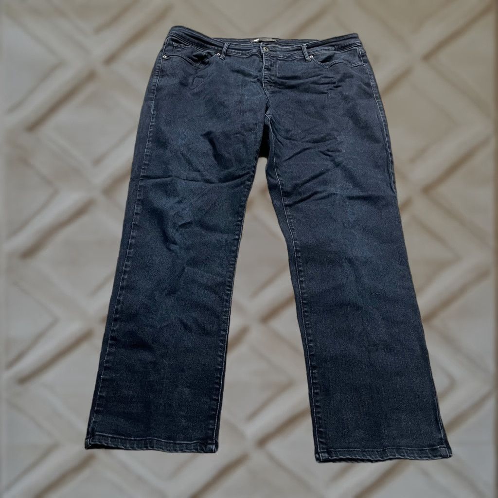 Levi's Levis Jeans 512 Skinny Shaping 40x29 Blue Dark Wash 90s USA Womens Size 27" / US 4 / IT 40 - 1 Thumbnail