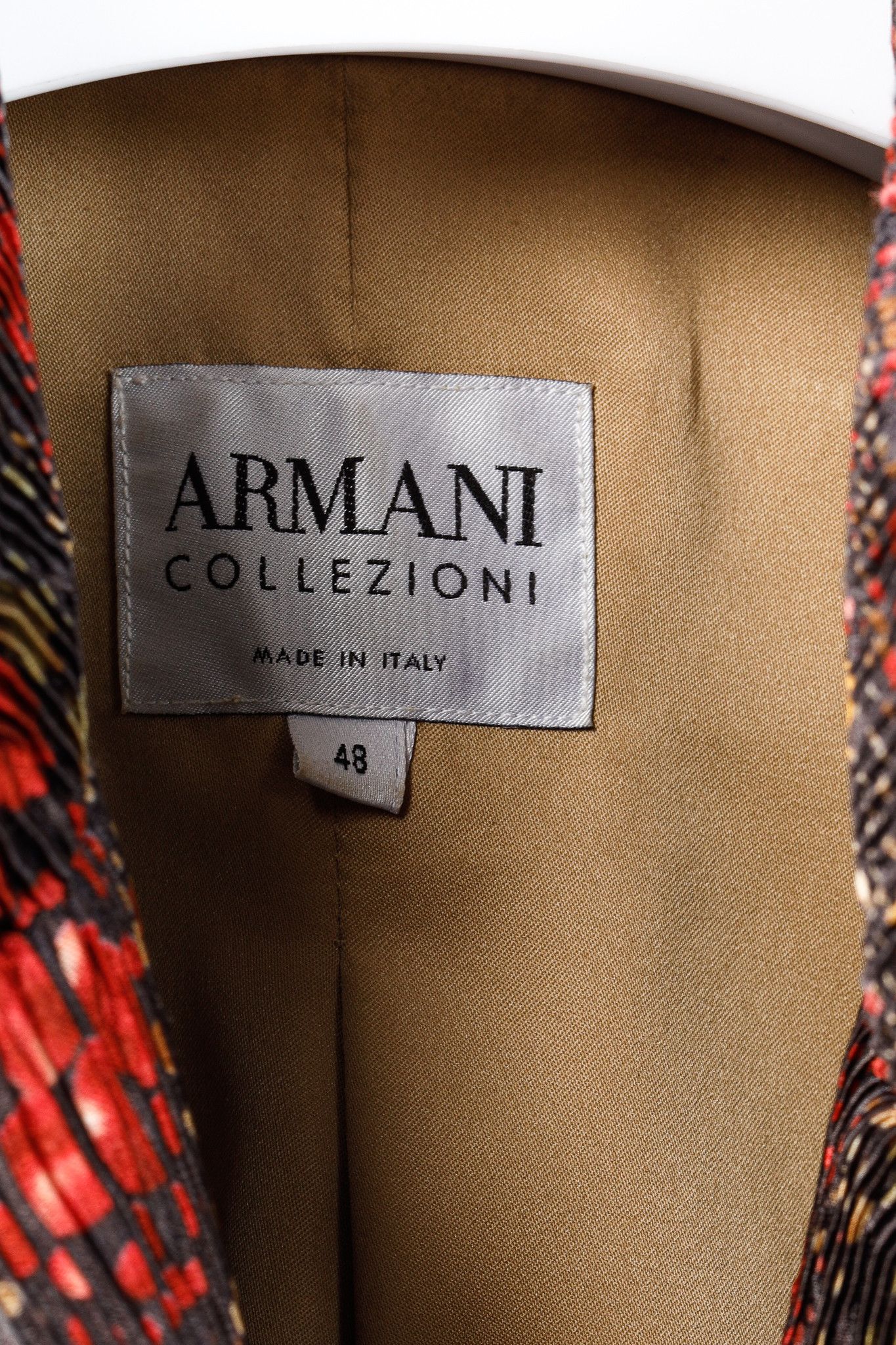 Armani Collezioni Armani Collezioni Vintage F/W 2005 Floral, Pleated Blazer Size L / US 10 / IT 46 - 4 Thumbnail