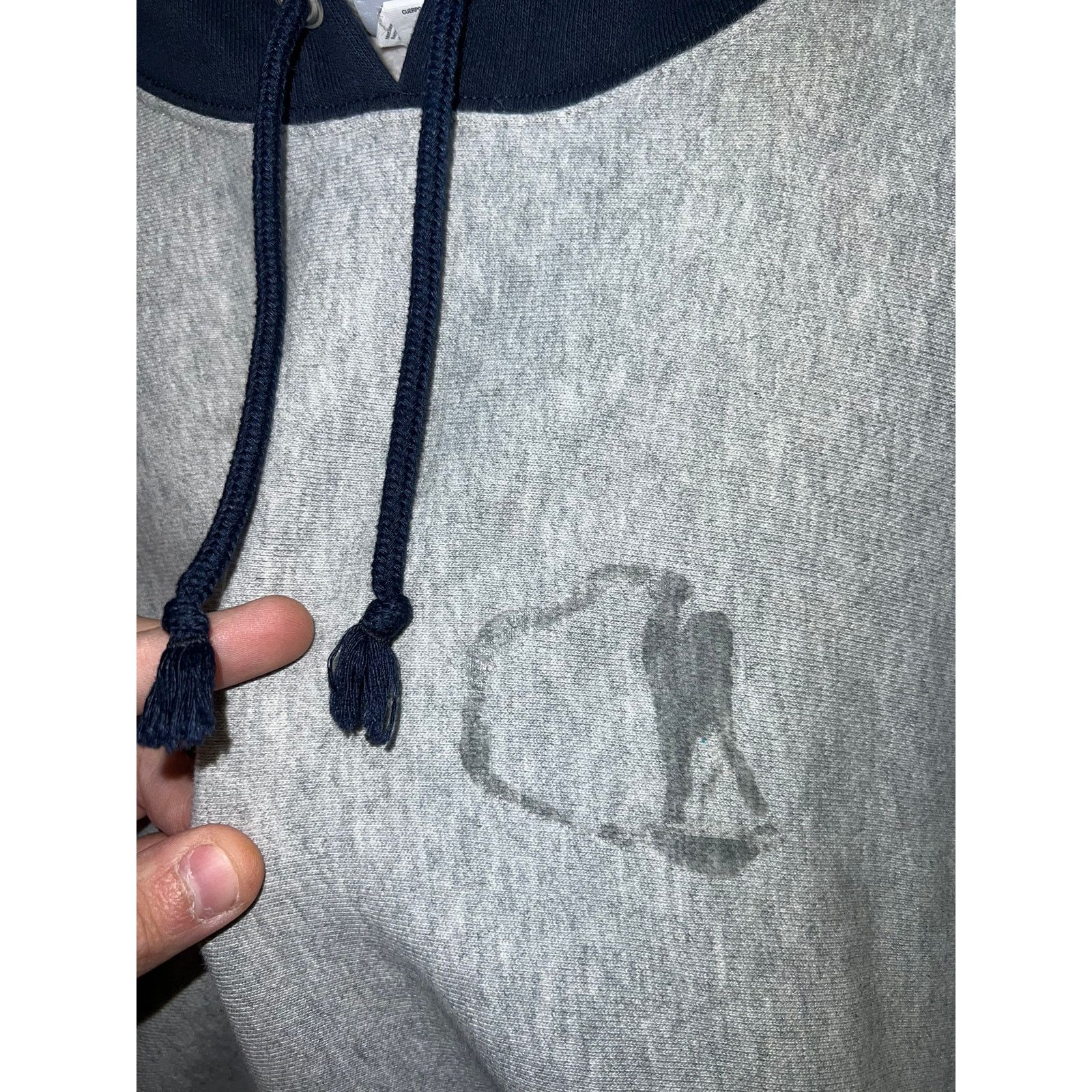 Vintage Champion Reverse Weave Hoodie Gray Blue Missing Logo M Size US M / EU 48-50 / 2 - 5 Thumbnail