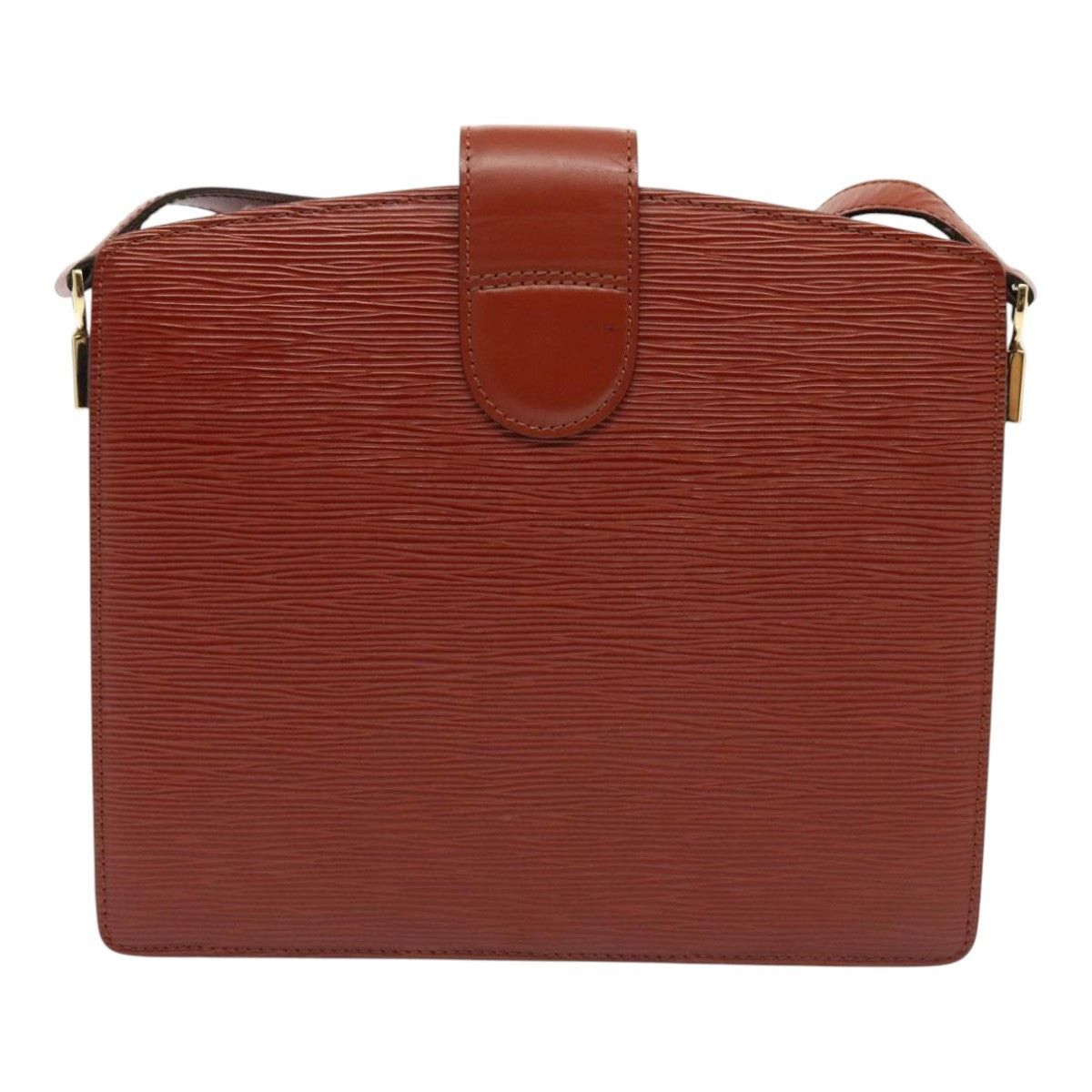Louis Vuitton LOUIS VUITTON Epi Capuchin Shoulder Bag Brown M52343 Size ONE SIZE - 3 Thumbnail