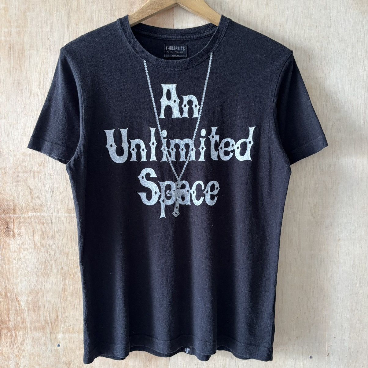 Japanese Brand Y2K Gothic Grunge Poem Style Cross Necklace Art Tee Size US M / EU 48-50 / 2 - 1 Thumbnail