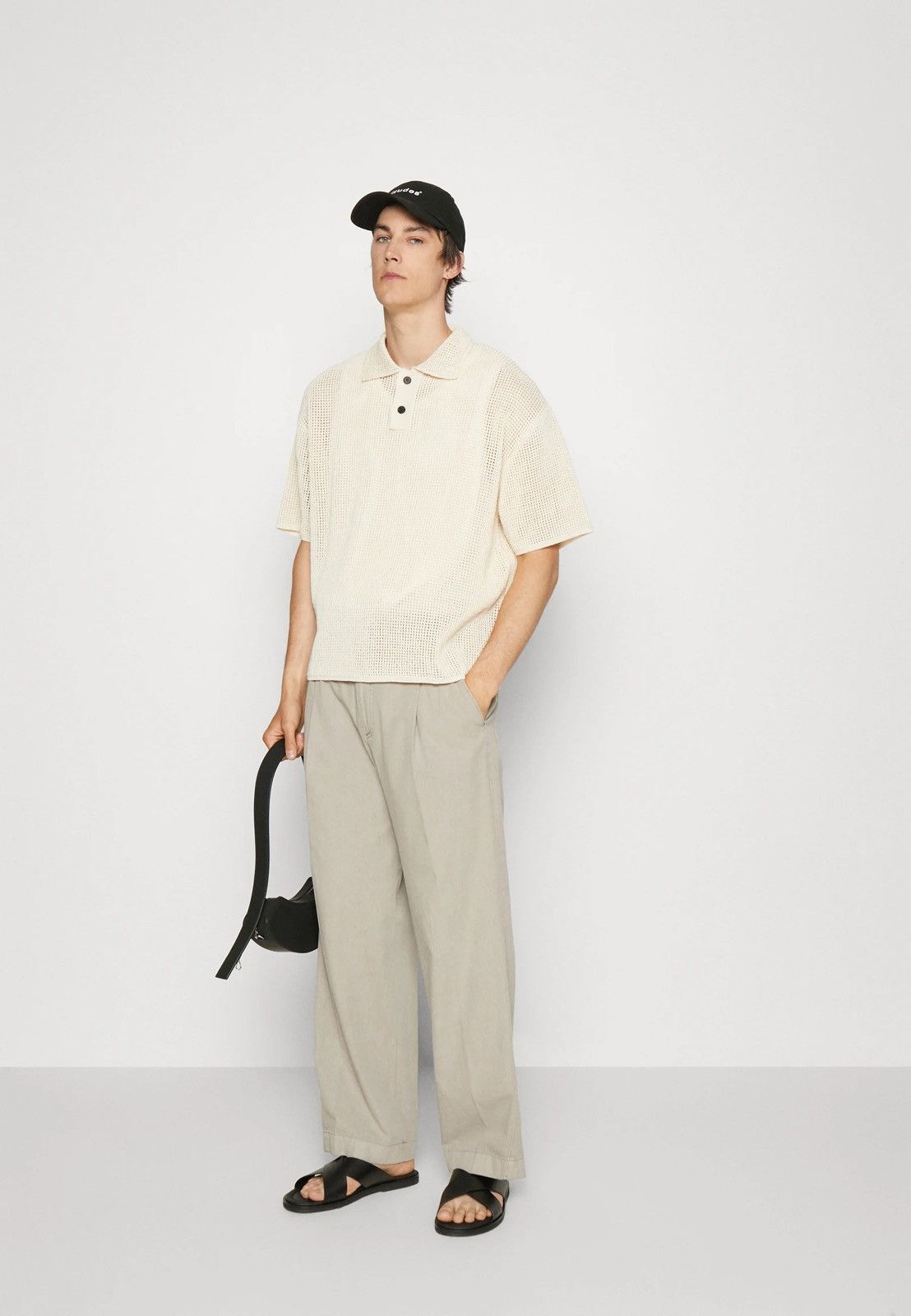 Wooyoungmi !DS! SS23 Solid Homme Knitted Beige Polo T-Shirt Size US M / EU 48-50 / 2 - 3 Thumbnail
