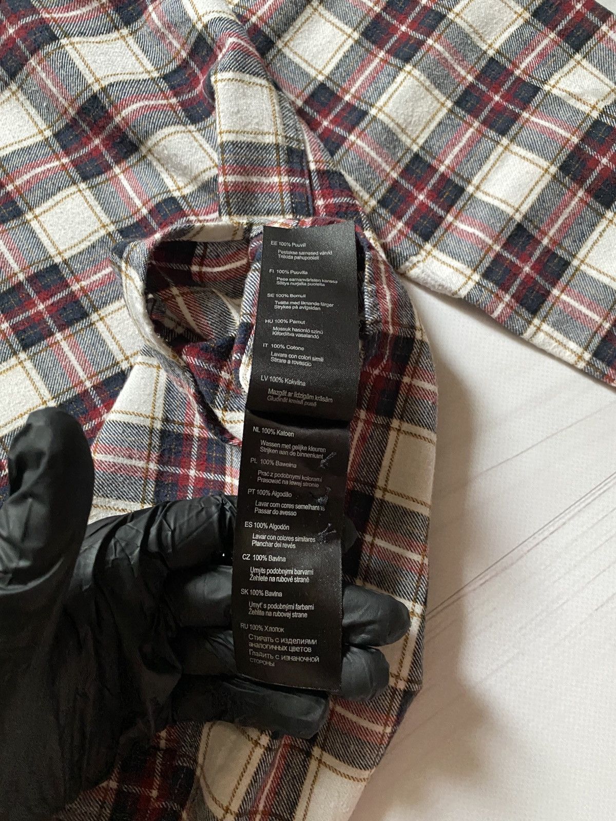 Barbour Barbour tailored fit MSH5033BE11 flannel button up shirt Size US XL / EU 56 / 4 - 10 Thumbnail