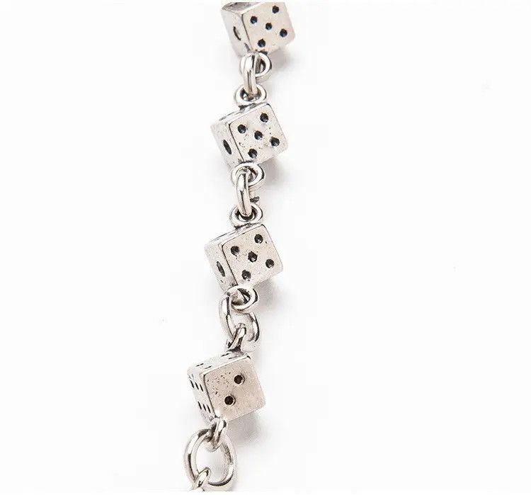 Vintage 2 layers Alloy Solid Dice Wallet Chain Size ONE SIZE - 5 Thumbnail