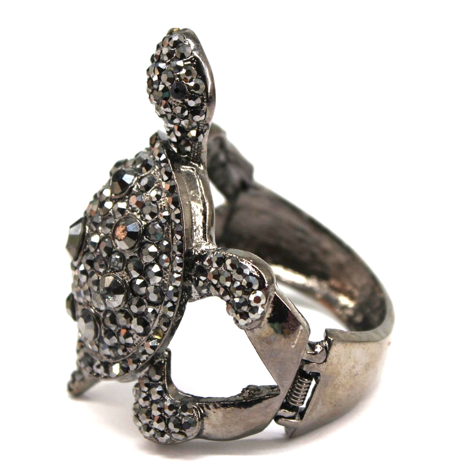Other Realistic Rhinestone Studded Turtle Cuff Bracelet • 4" Wide Size ONE SIZE - 1 Thumbnail