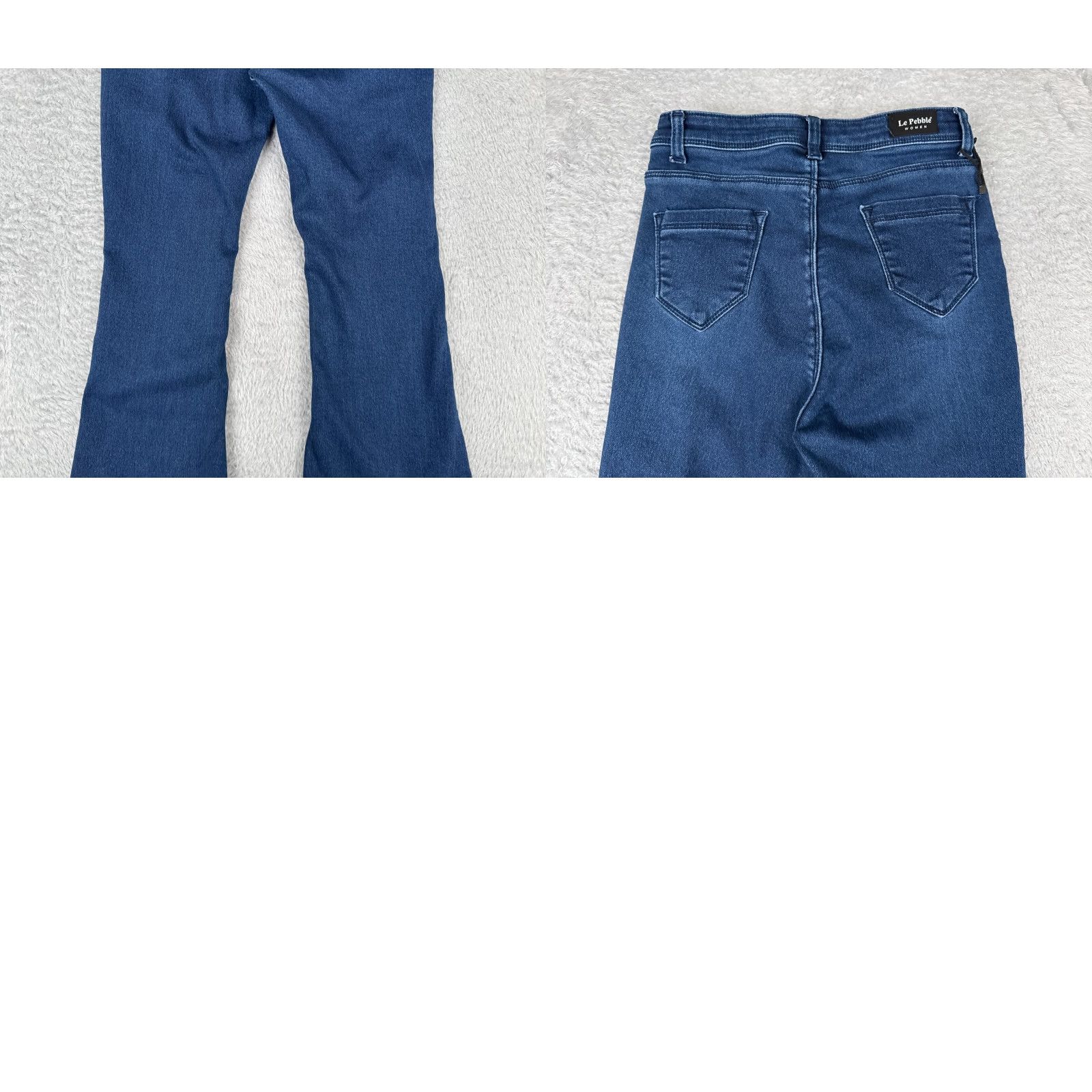Silver Jeans Co. Silver Jeans Jeans Blue Denim Flared High Rise 25x24 Raw Hem Women’s Regular Size 42" / US 20 - 10 Thumbnail