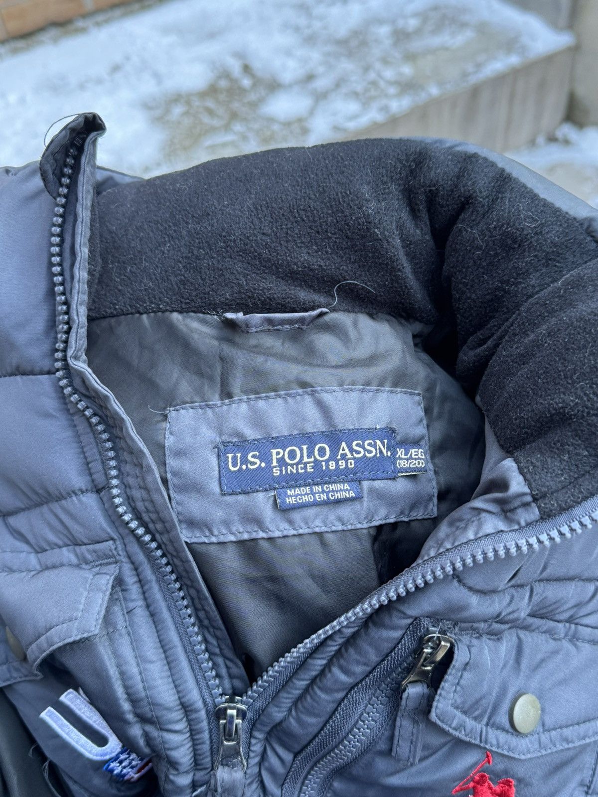 Polo Ralph Lauren Vintage Polo Vest Ralph Lauren USA Flag Puffer Vest USPA Size US M / EU 48-50 / 2 - 14 Thumbnail