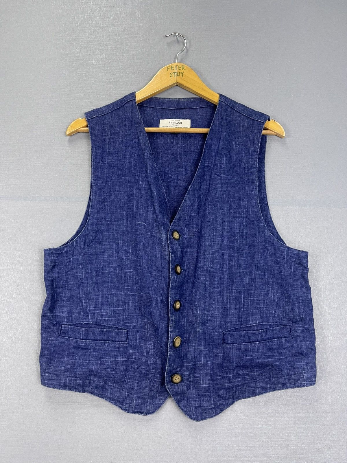 Vintage Spinash Homme Indigo Vest
