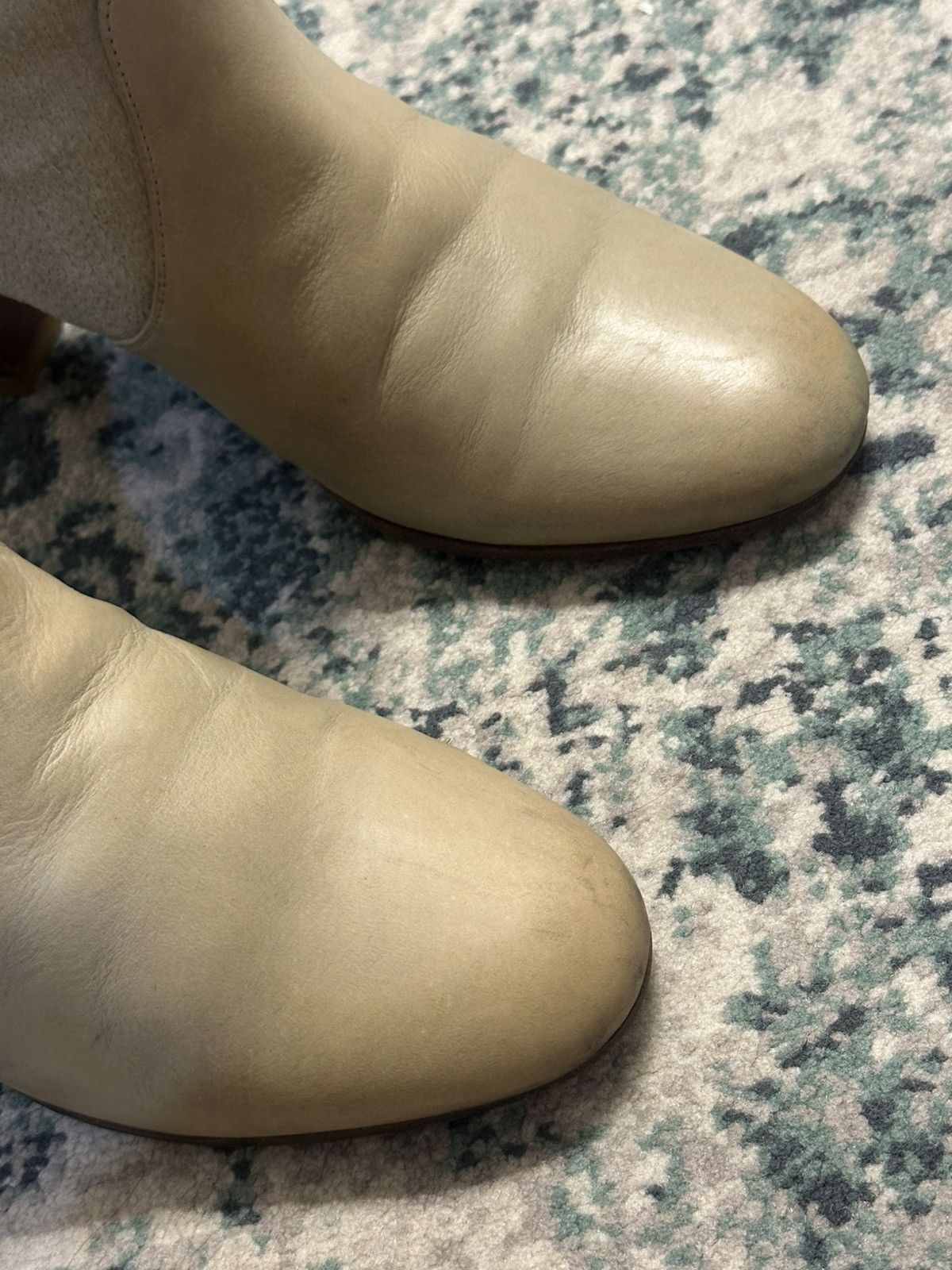 Maison Margiela Maison Martin Margiela Beige Leather and Suede Ankle Boots Size US 6 / IT 36 - 8 Thumbnail