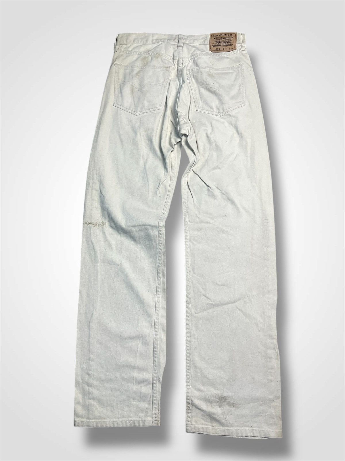 Levi's Levi's 512 Vintage Creamy White Tapered Fit Denim (40) Size US 32 / EU 48 - 1 Thumbnail
