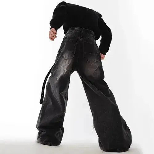 Designer × Japanese Brand × Jean Damaged Jeans Niche Double Waist Size US 32 / EU 48 - 2 Thumbnail