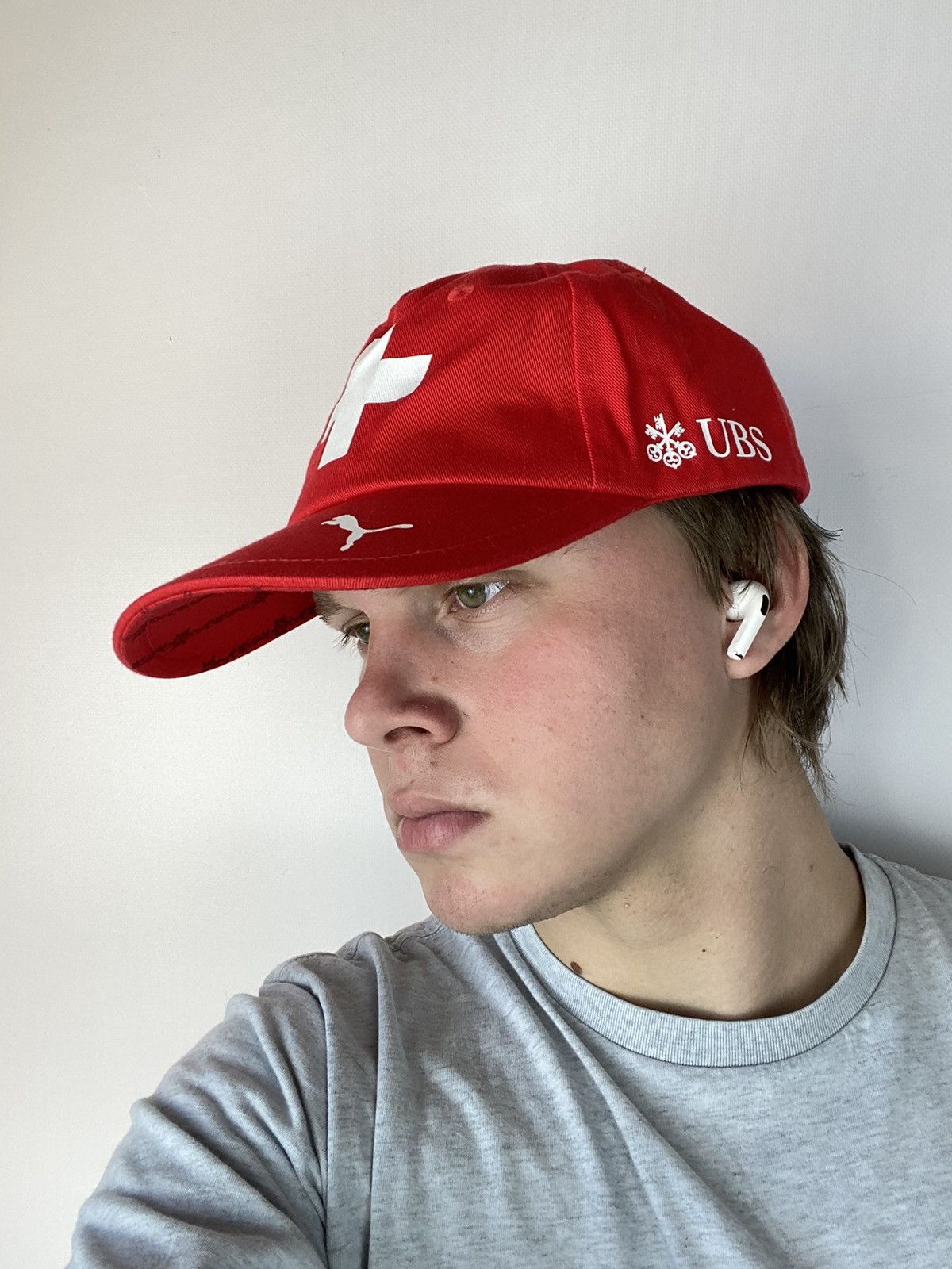Puma 🔥Puma Swiss Soccer Team UBS Baseball Sport CAP HAT Size ONE SIZE - 8 Thumbnail