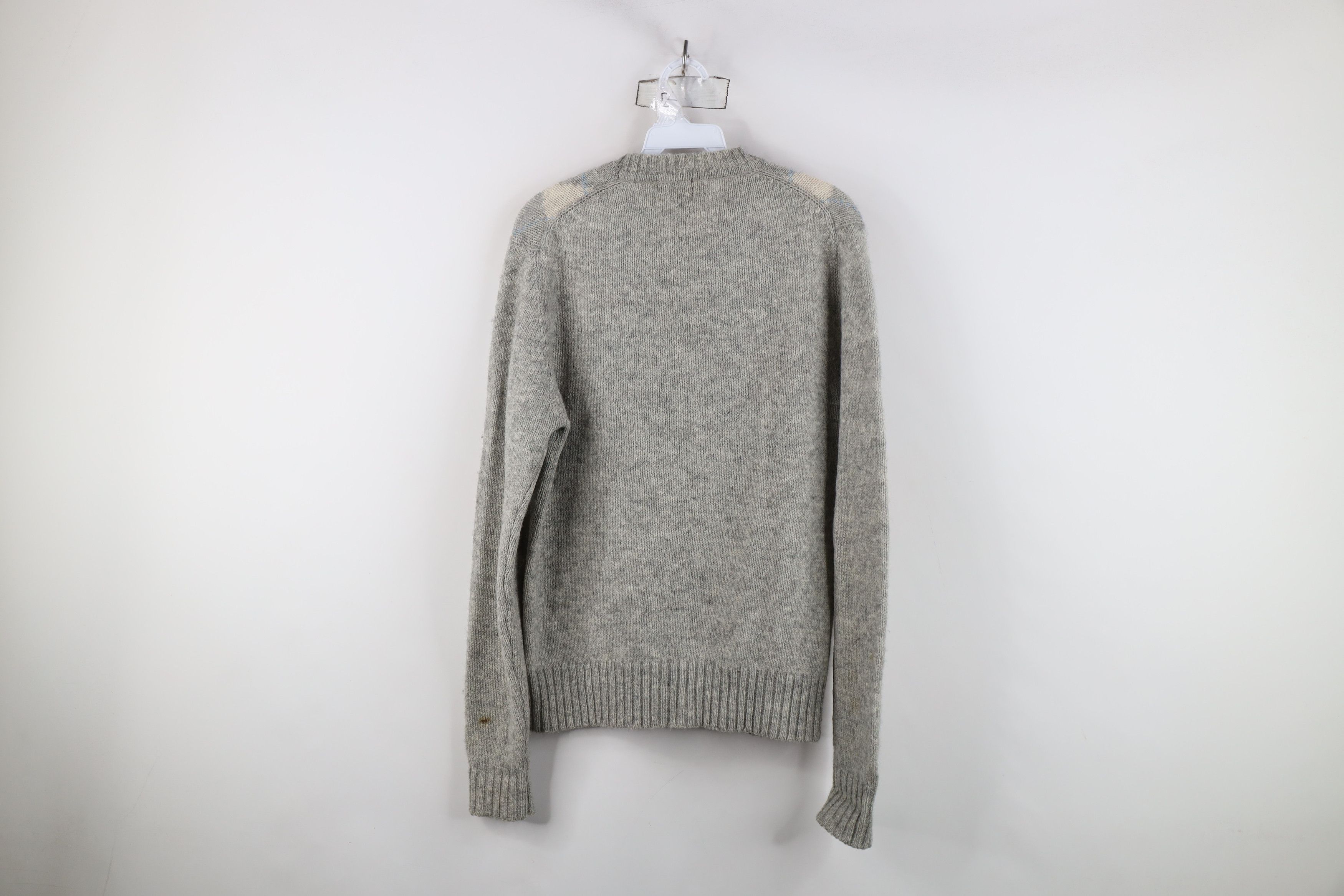 Vintage Vintage 70s Streetwear Argyle Diamond Knit Crewneck Sweater Size US M / EU 48-50 / 2 - 12 Thumbnail