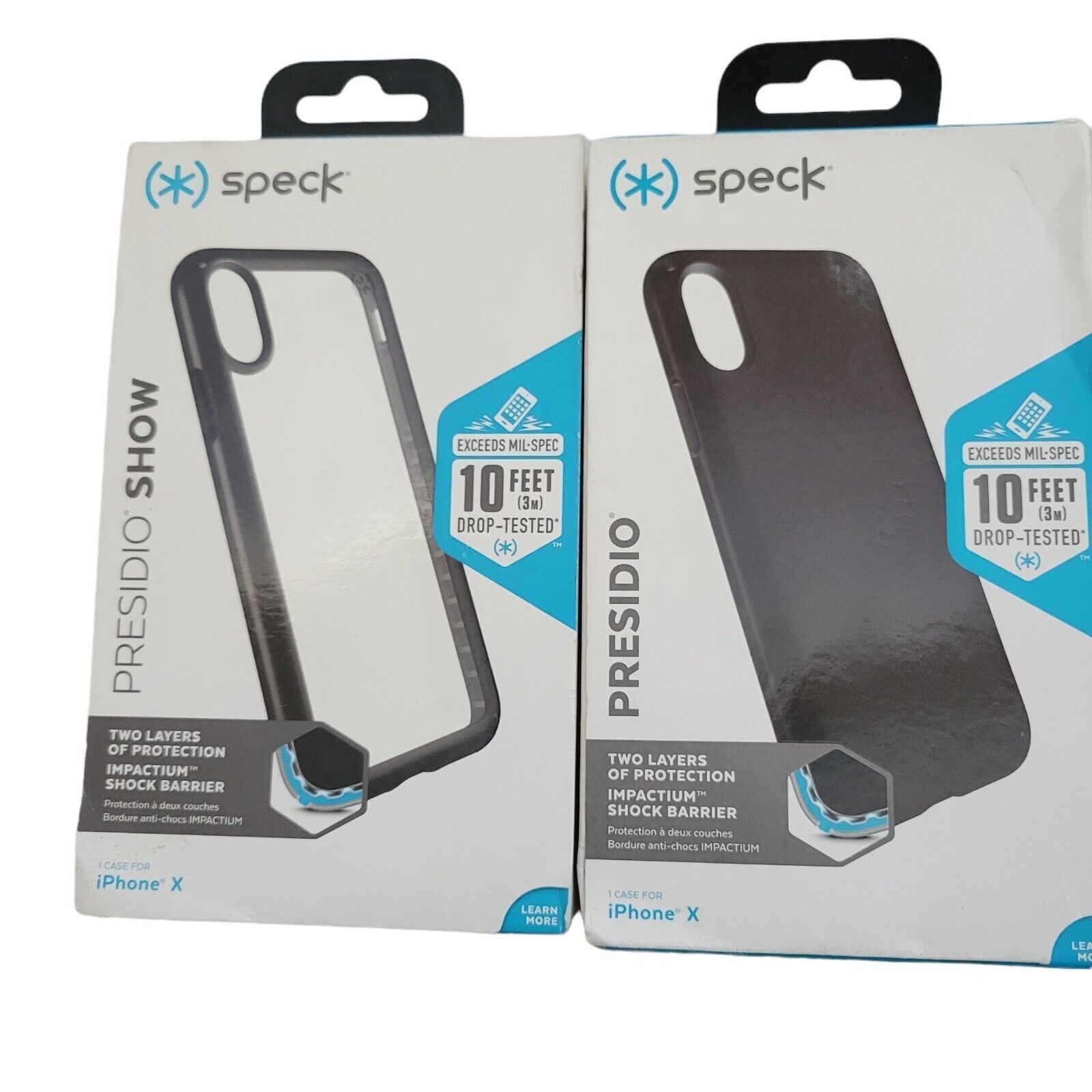 Other Lot Of 2 Speck Presidio For IPhone X. One Clear, One Black. Size ONE SIZE - 2 Thumbnail