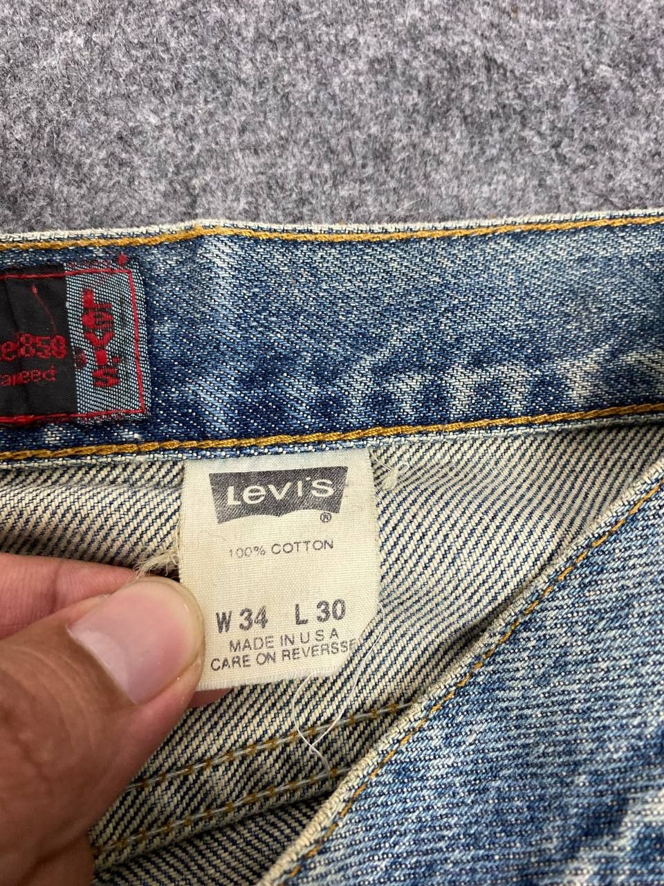 Levi's vintage levis silvertab loose cut distressed denim Size US 35 - 13 Thumbnail