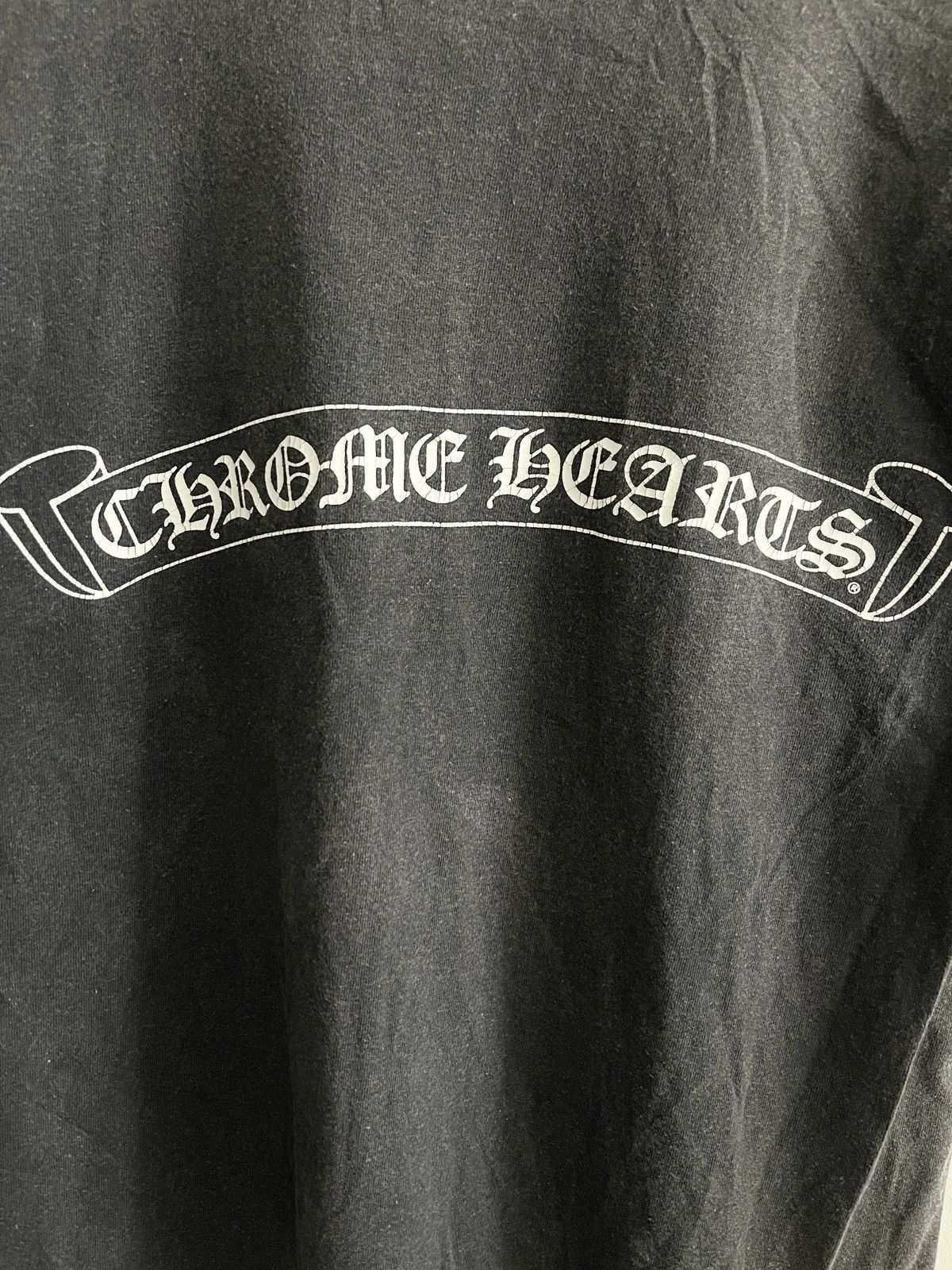 Chrome Hearts 2000s Chrome Hearts Scripts Jumbo Scroll Logo Tee Size US M / EU 48-50 / 2 - 3 Thumbnail