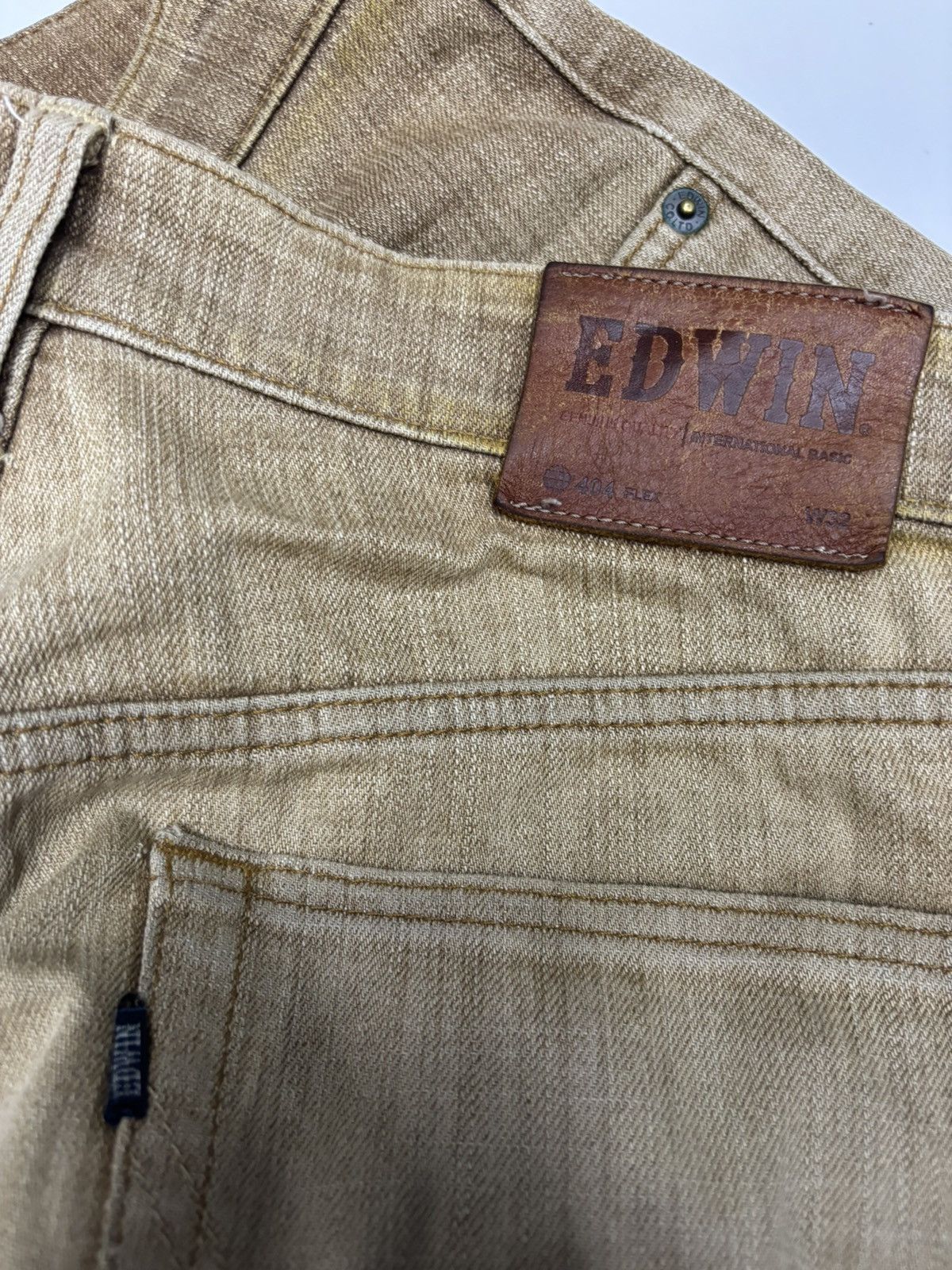 Kapital 🔥RARE EDWIN RUSTY FADED BROWN LOOSE FIT DENIM JEANS Size US 32 / EU 48 - 12 Thumbnail