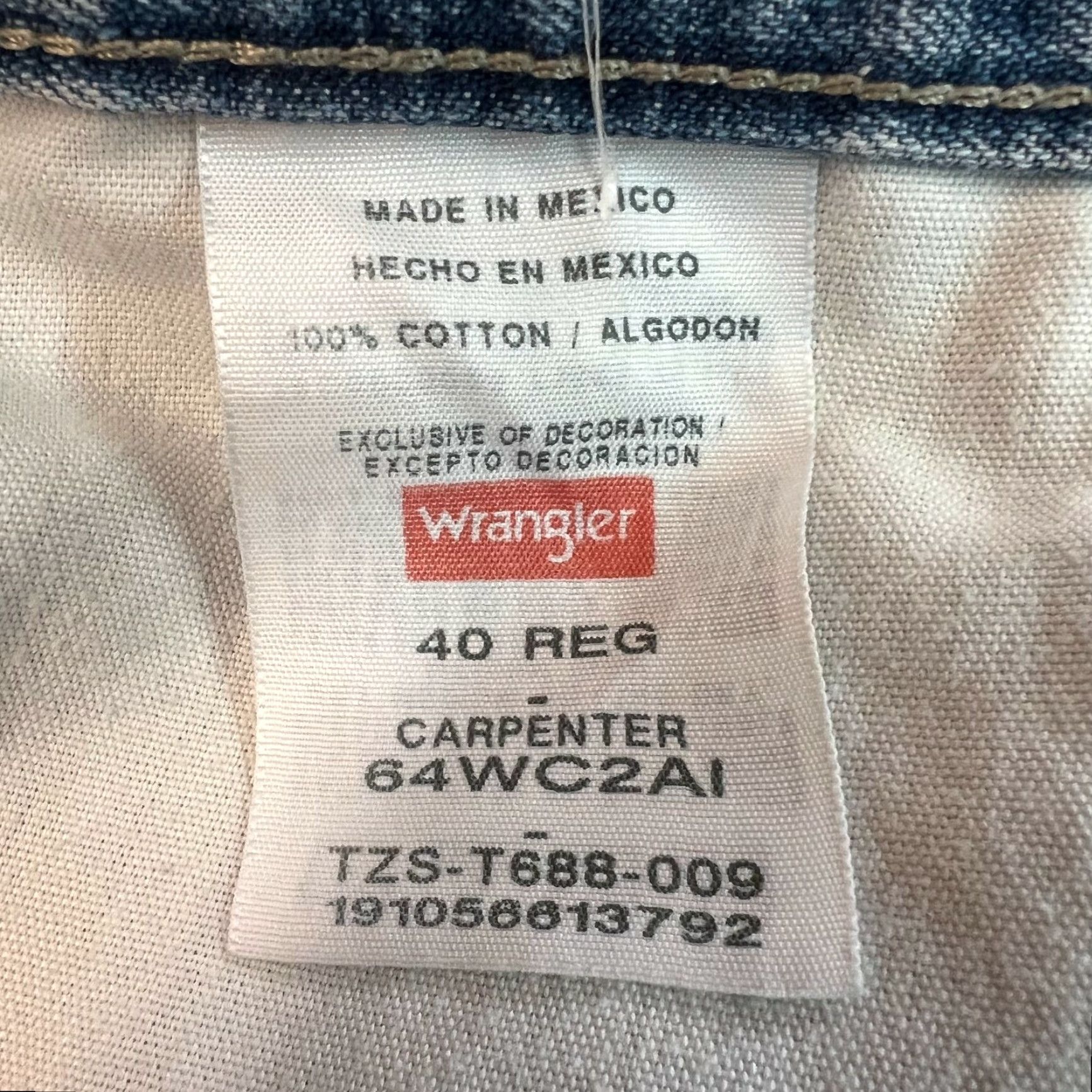 Wrangler Wrangler Mens Flat Front Mid Rise Authentic Casual Blue Denim Shorts Size 40 Size US 40 / EU 56 - 7 Thumbnail