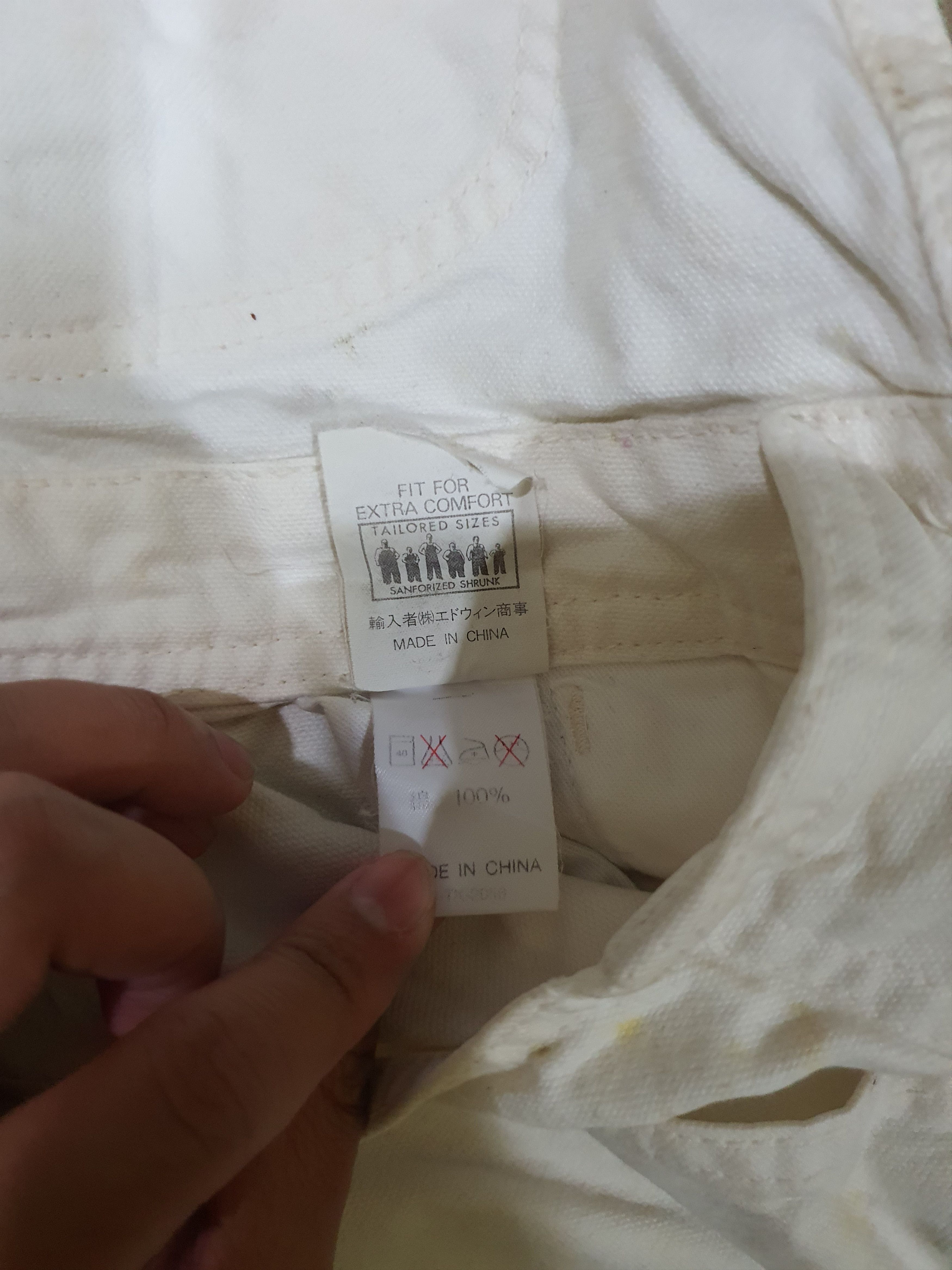 Lee × Vintage 32×33 LEE OVERALL WHITE 🔥 Size US 32 / EU 48 - 16 Thumbnail