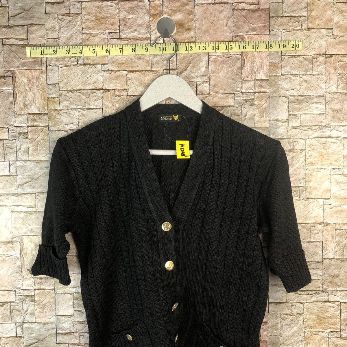 Homespun Knitwear × Japanese Brand Mc Daud Black Cardigan Knitwear #A1235 Size S / US 4 / IT 40 - 2 Thumbnail