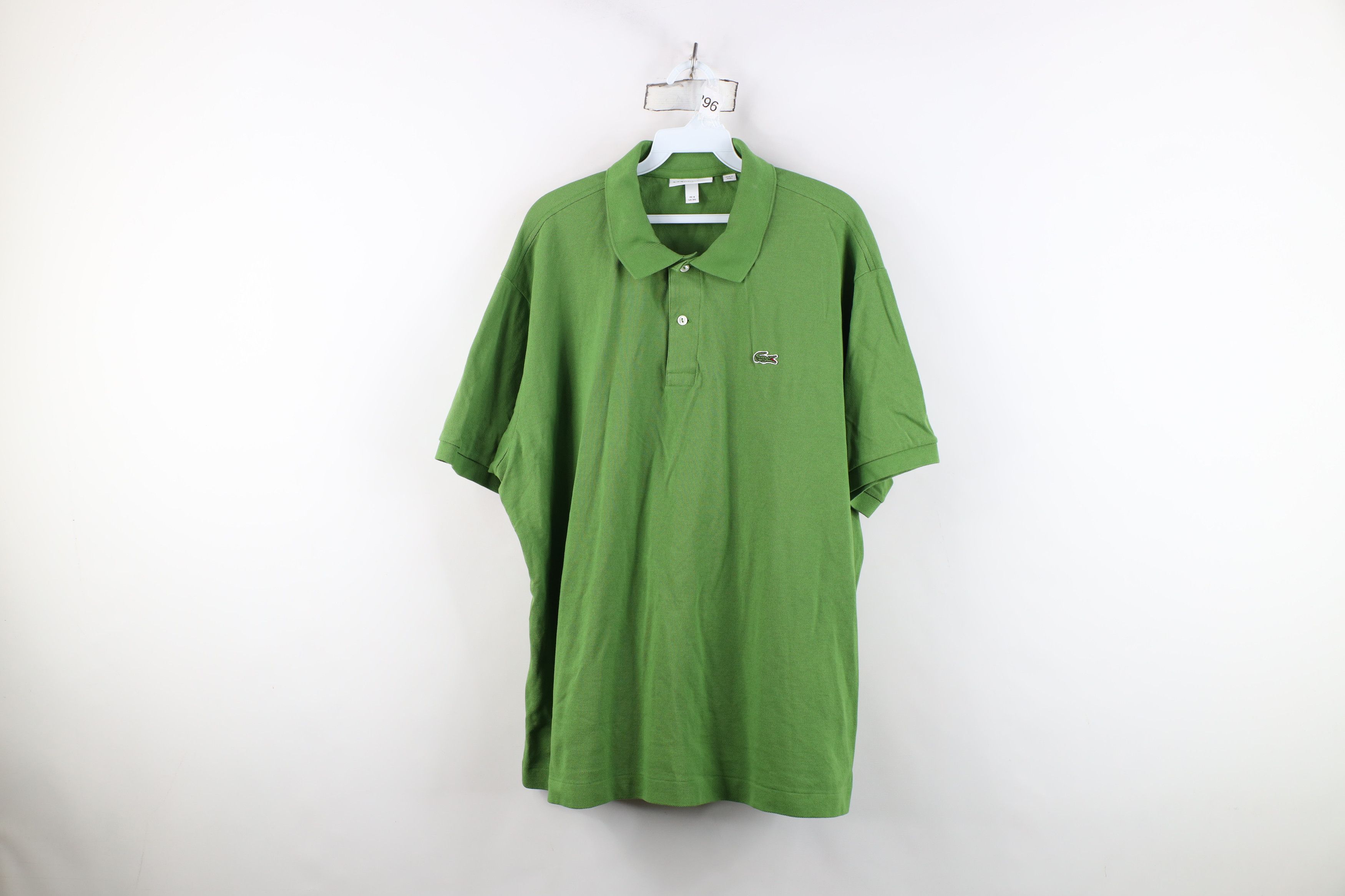 Lacoste Lacoste Classic Fit Croc Logo Collared Golf Polo Shirt Green Size US XXL / EU 58 / 5 - 1 Thumbnail