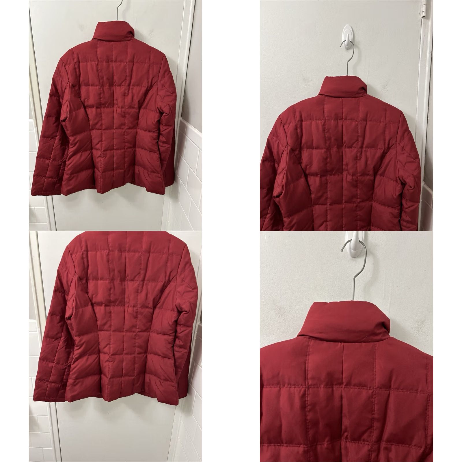 Kenneth Cole Kenneth Cole Reaction Down Puffer Jacket Womens Small Red Quilted Full Zip Coat Size S / US 4 / IT 40 - 8 Thumbnail