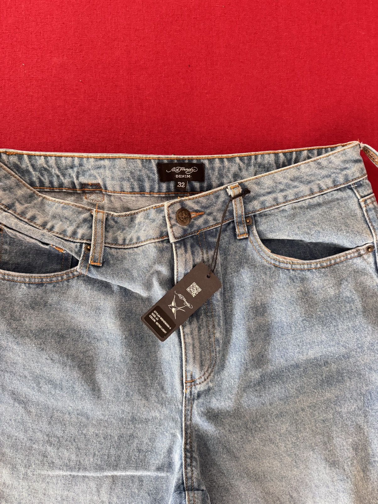Ed Hardy × Vintage ED HARDY DENIM JEANS Size 32" / US 10 / IT 46 - 5 Thumbnail