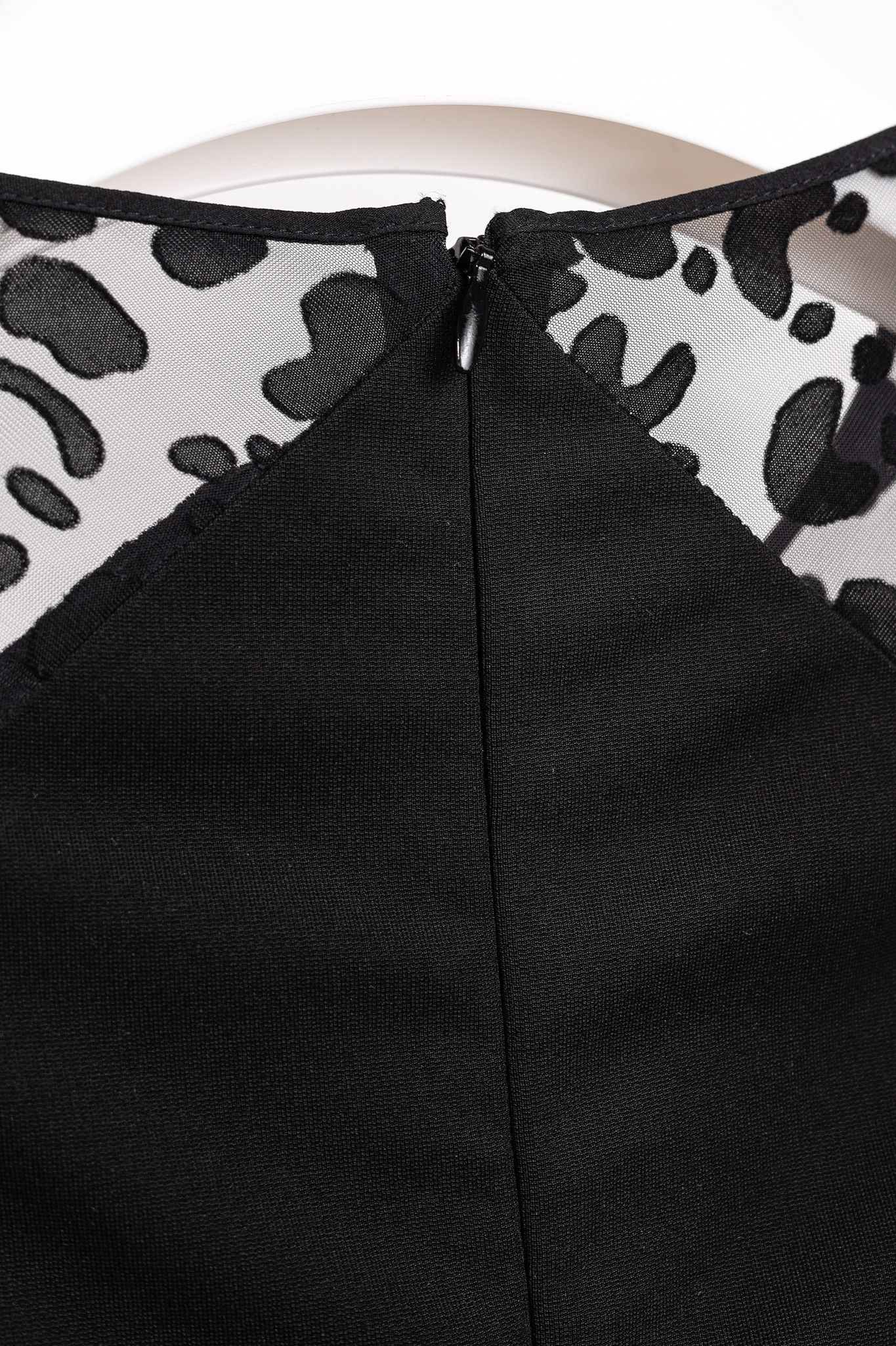 Stella McCartney Stella McCartney Black Jersey Leopard-Sleeve Bodycon Dress Size M / US 6-8 / IT 42-44 - 8 Thumbnail