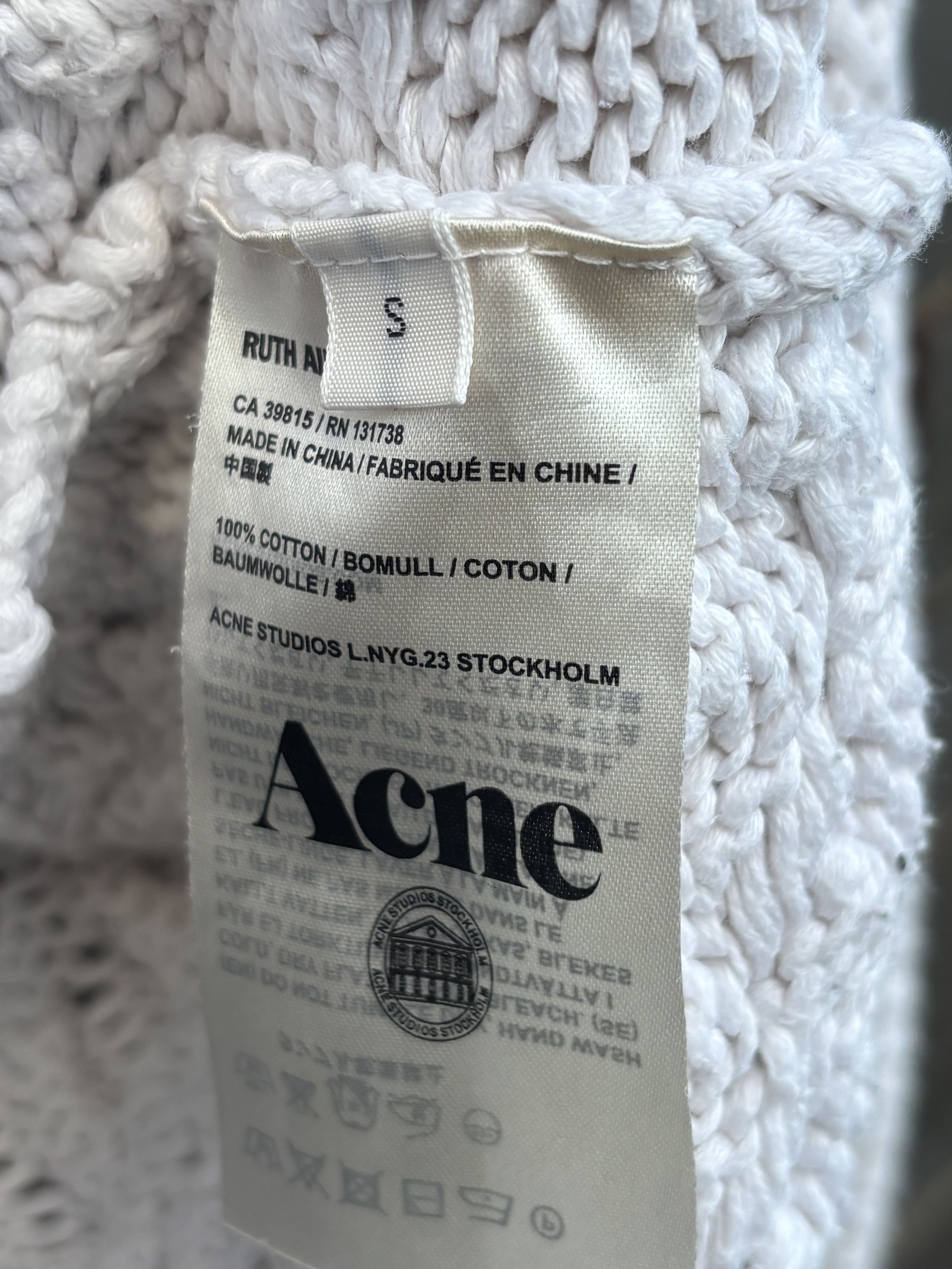 Acne Studios Acne Studios Ruth Air PAW13 Cable Knitwear Sweater Size US S / EU 44-46 / 1 - 2 Thumbnail