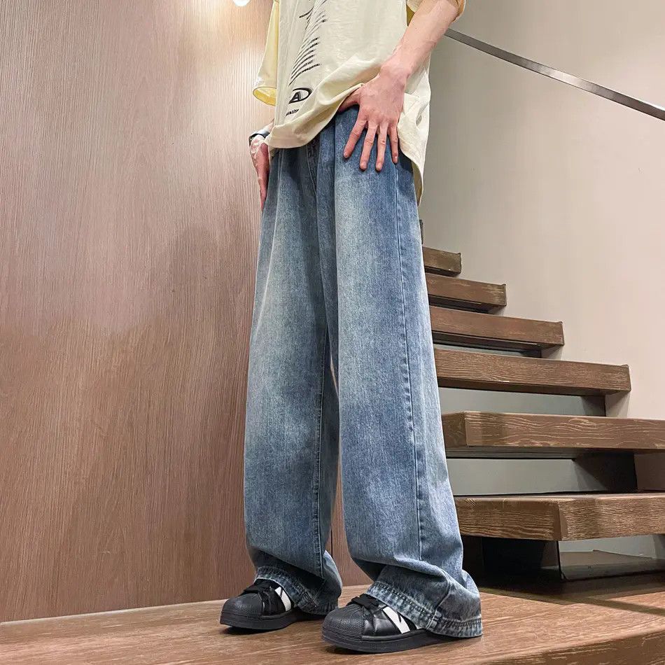 Japanese Brand × Jean Retro casual wide leg slightly flared jeans Size US 32 / EU 48 - 2 Thumbnail